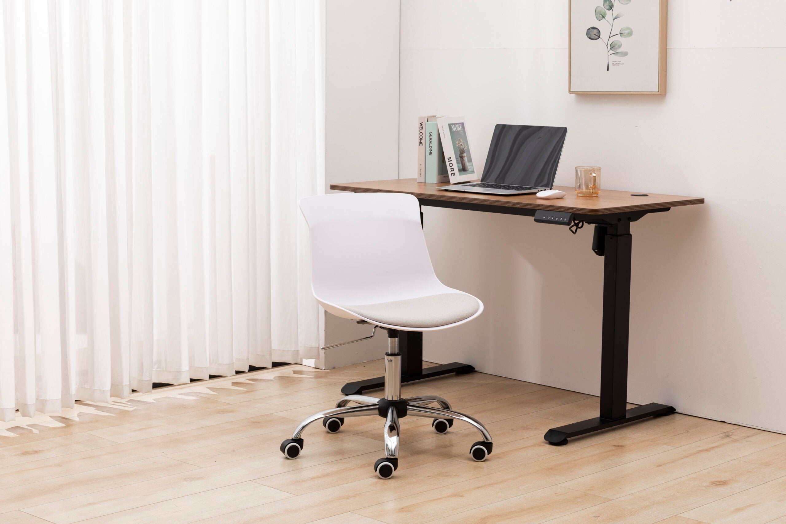 Respaldo de la Silla Operativa Eames Acolchonada Blanco