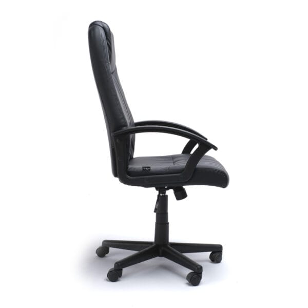 Sillón Semi Ejecutivo Alfa vinil color negro