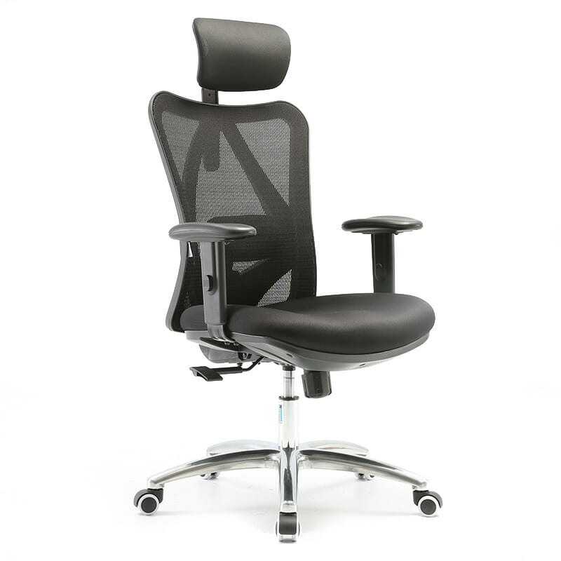 Silla S18 respaldo de malla negra