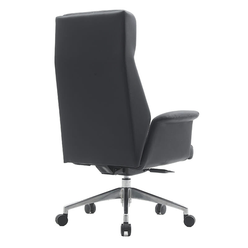 Sillon Ejecutivo Vinipiel Negro vista lateral