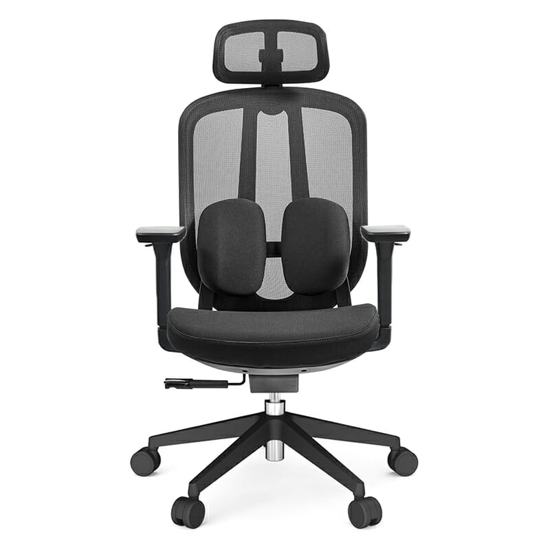 Silla ejecutiva Organic asiento cómodo tela negra