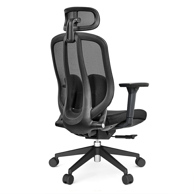 Silla Organic base negra resistente y estable