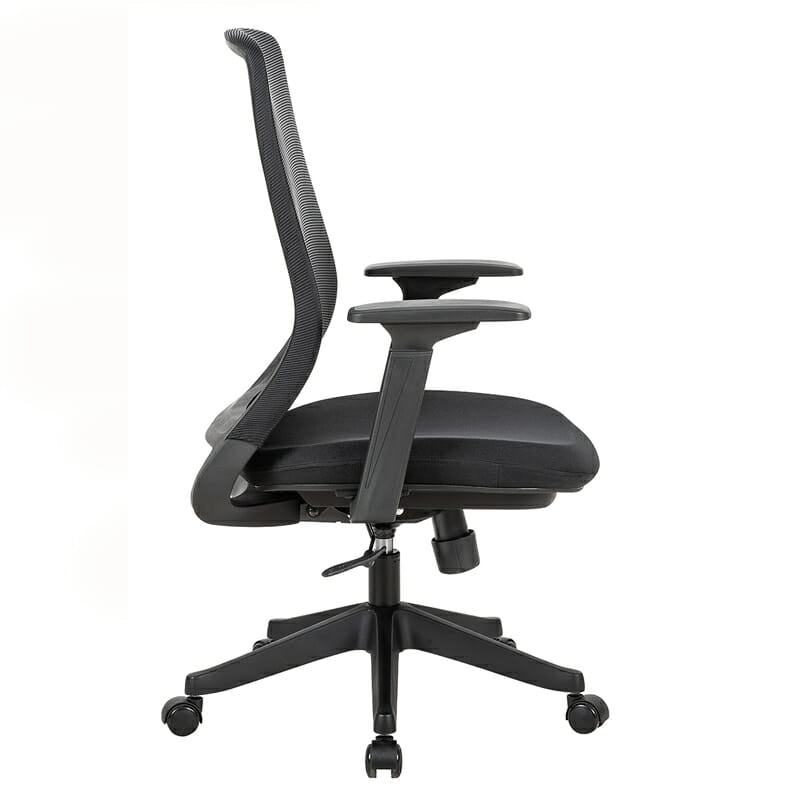 Silla H11 mesh y tela negra asiento cómodo