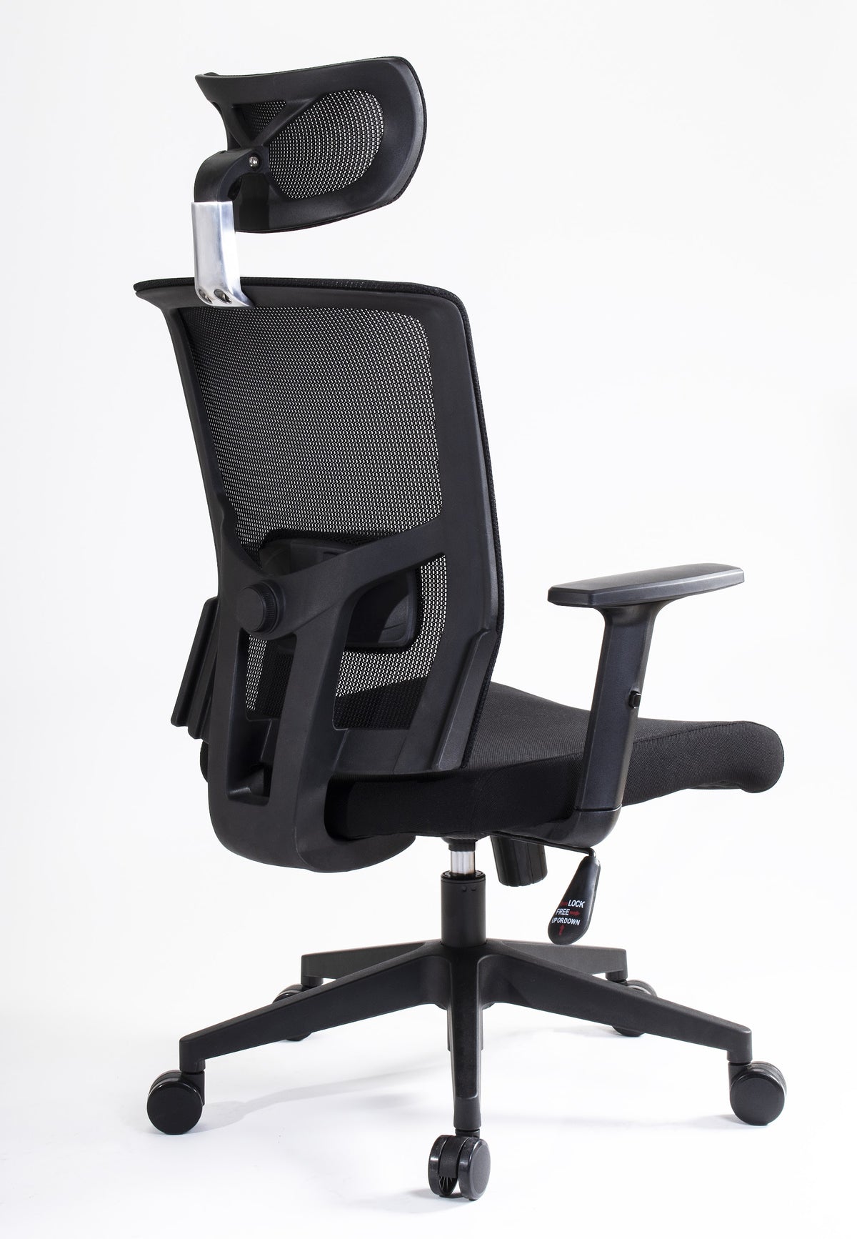 Silla Ejecutiva Habana Tela con cabecera, vista trasera