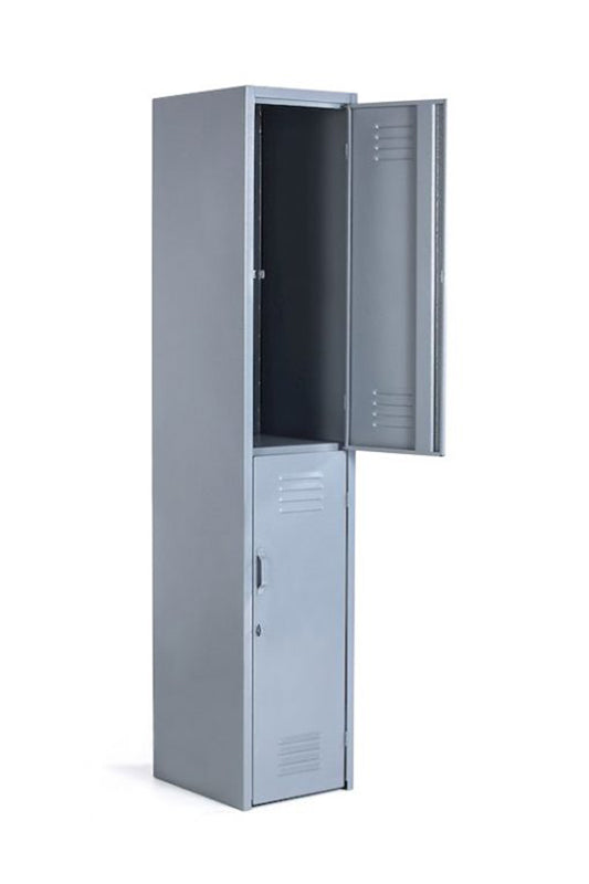 Vista lateral de locker metálico doble Ergonomik