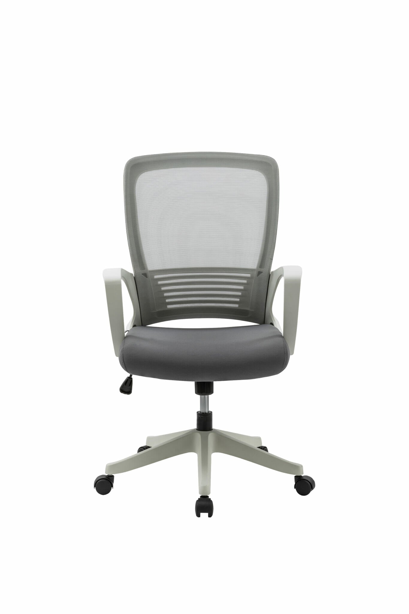 Silla Operativa H3 Mesh y Tela Gris vista frontal