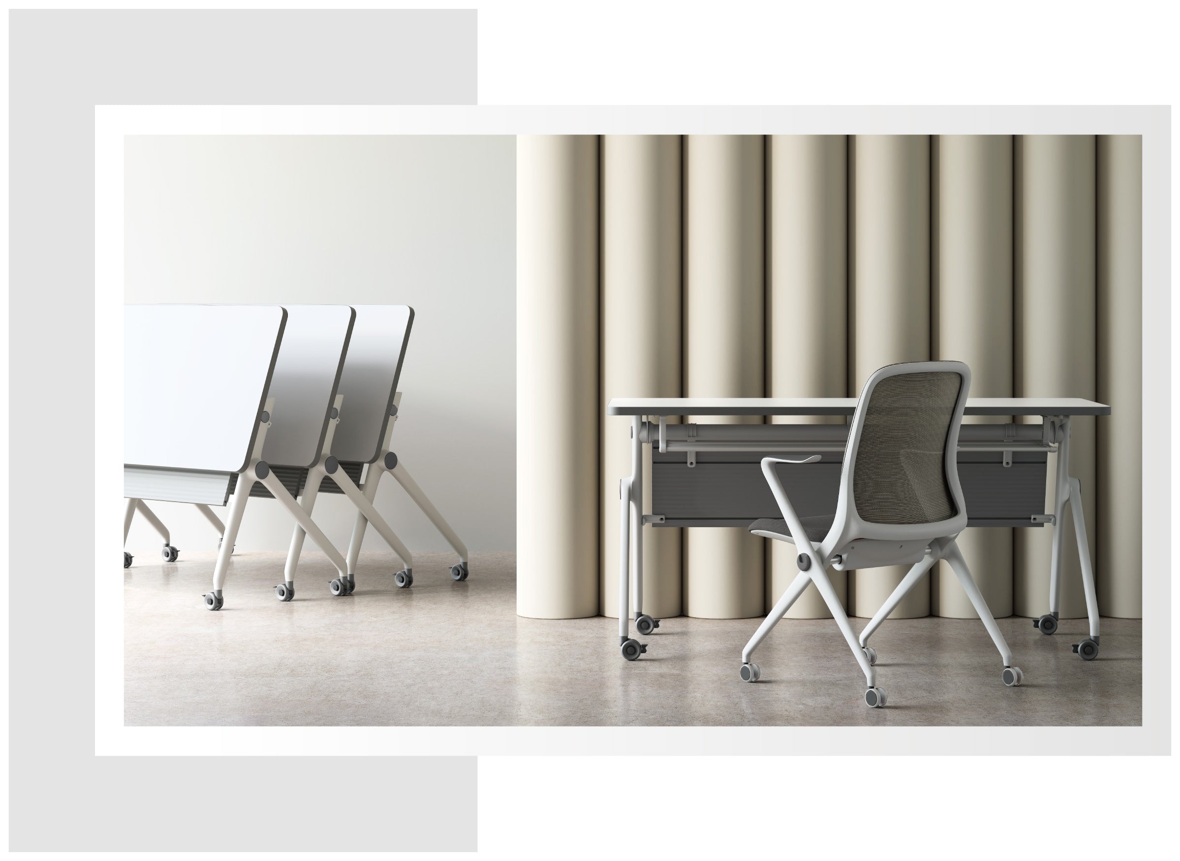 Organización de accesorios en Escritorio Ara