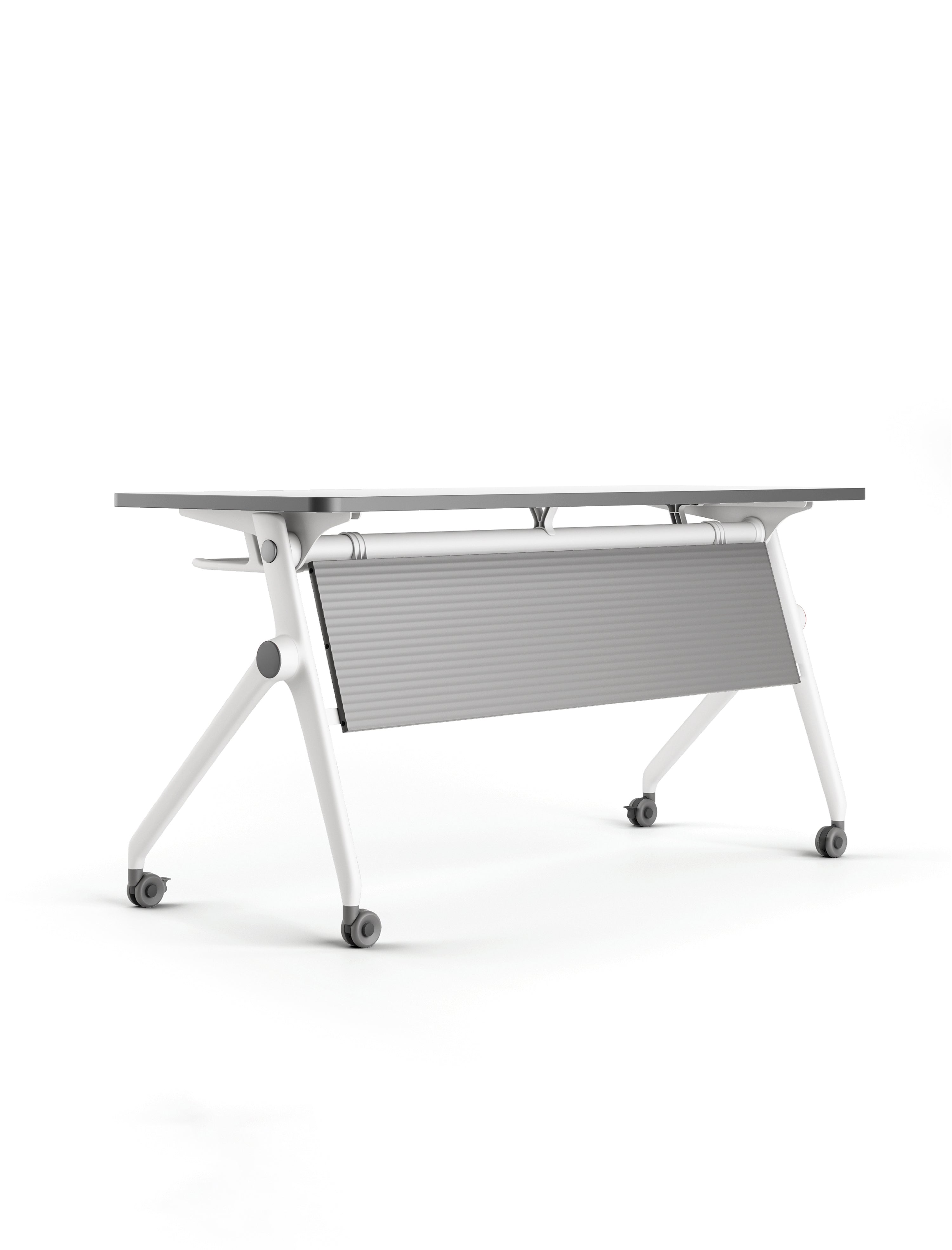 Vista frontal del Escritorio Ara blanco