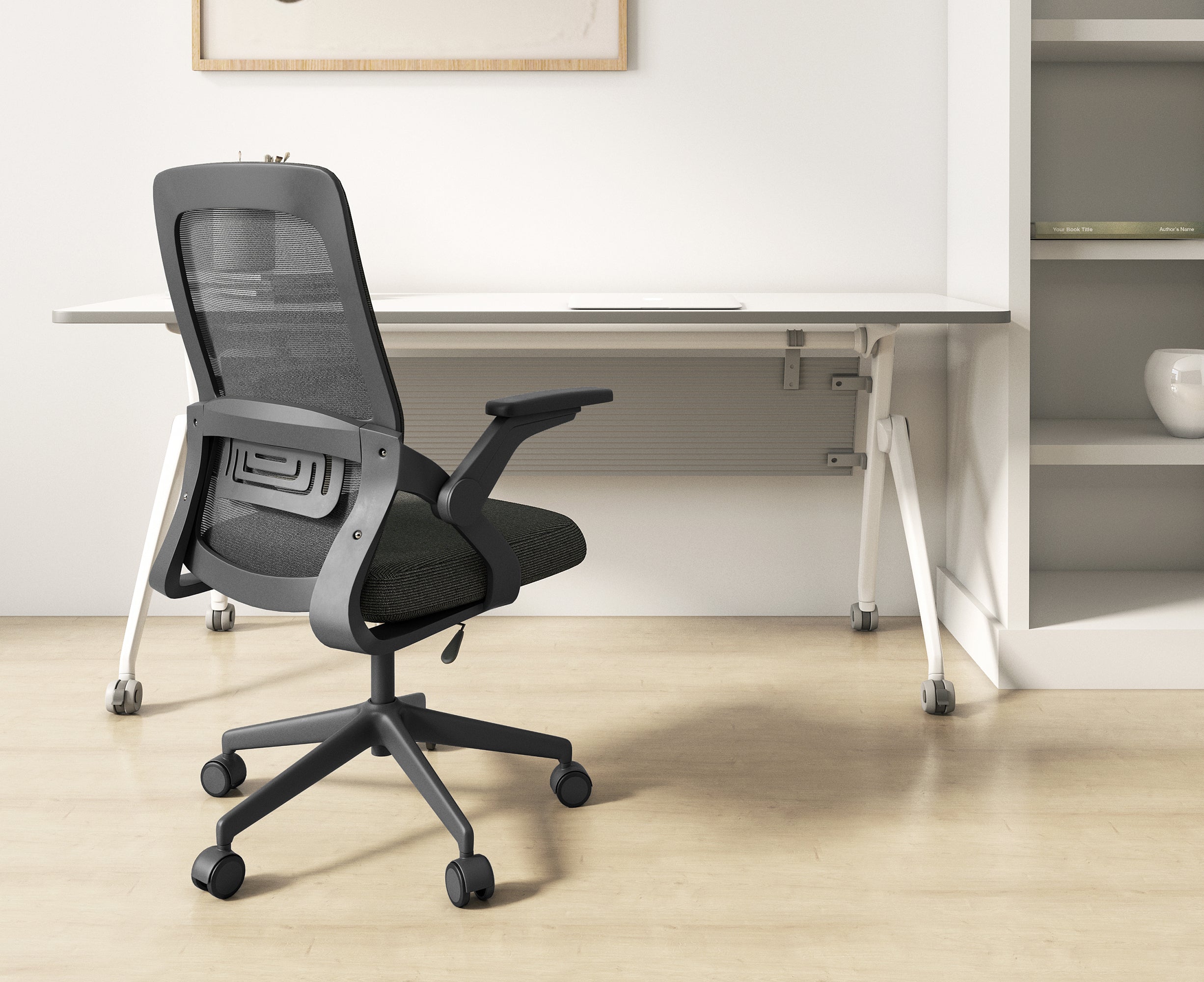 Silla Arezzo colocada en comedor u oficina moderna