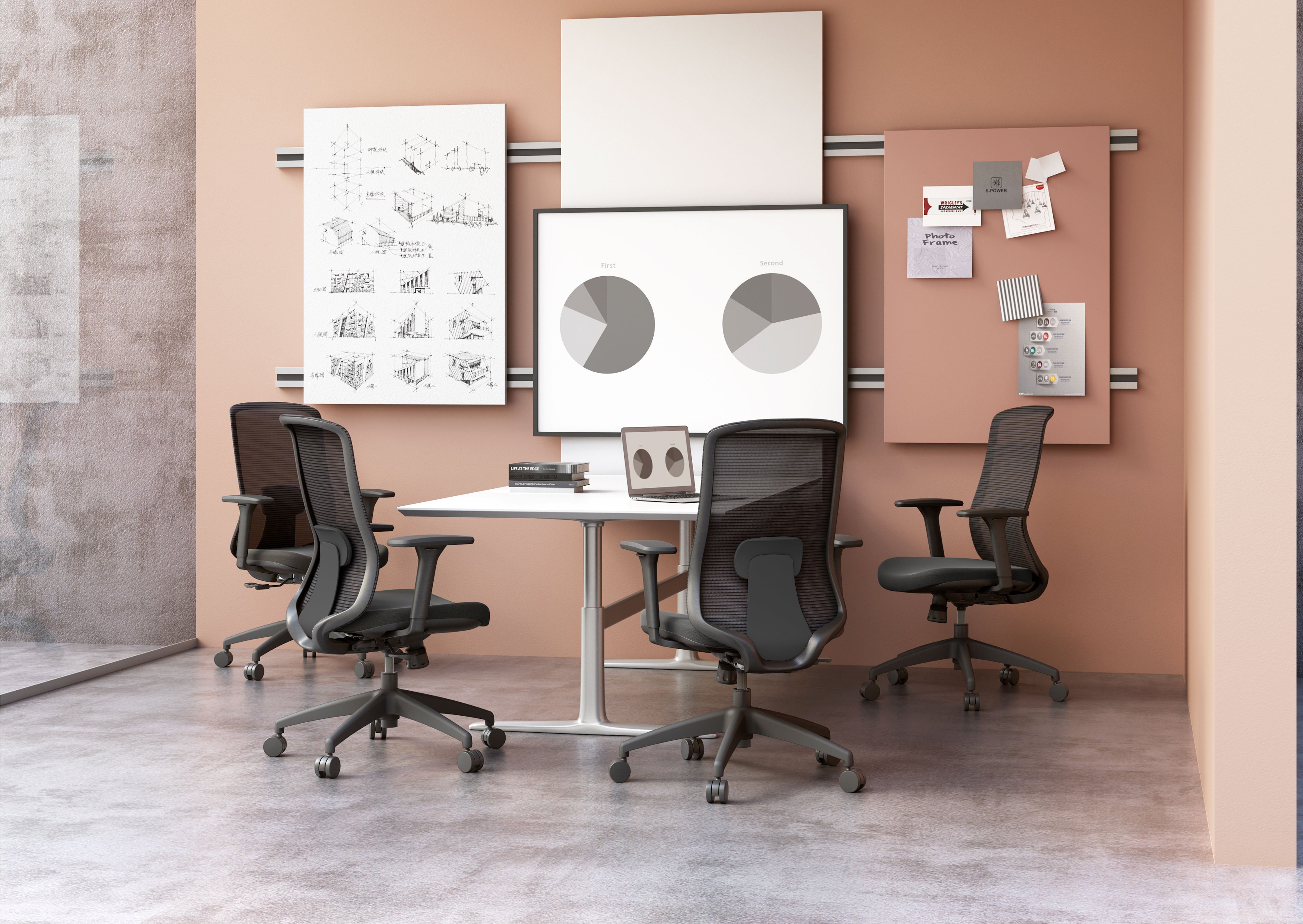 Producto listo para entrega Silla Crew Negro