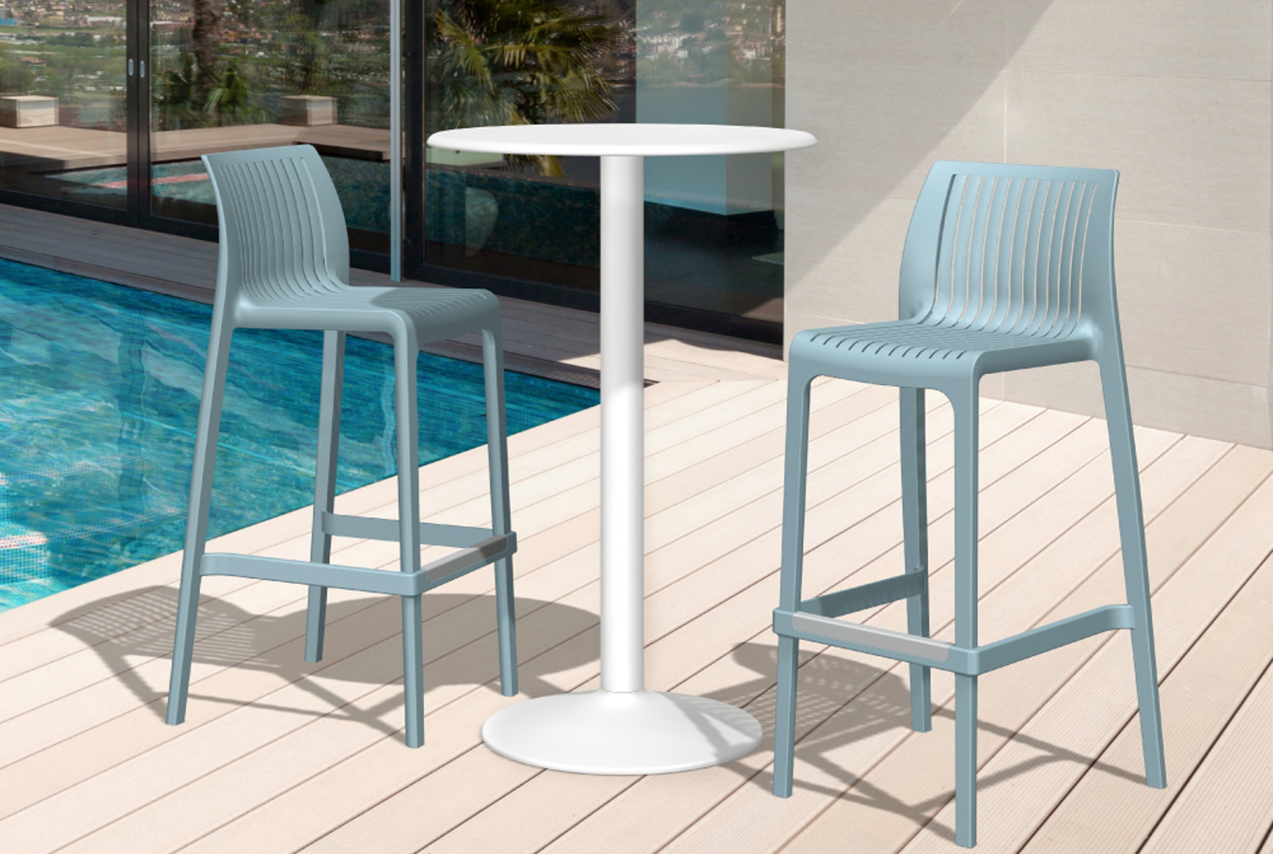 Vista del soporte lumbar ergonómico en la parte posterior