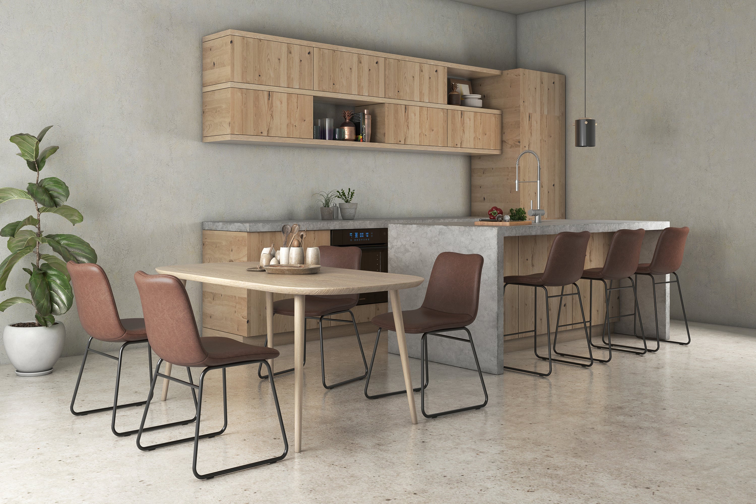 Set de 2 Sillas Stanza Ergonomik