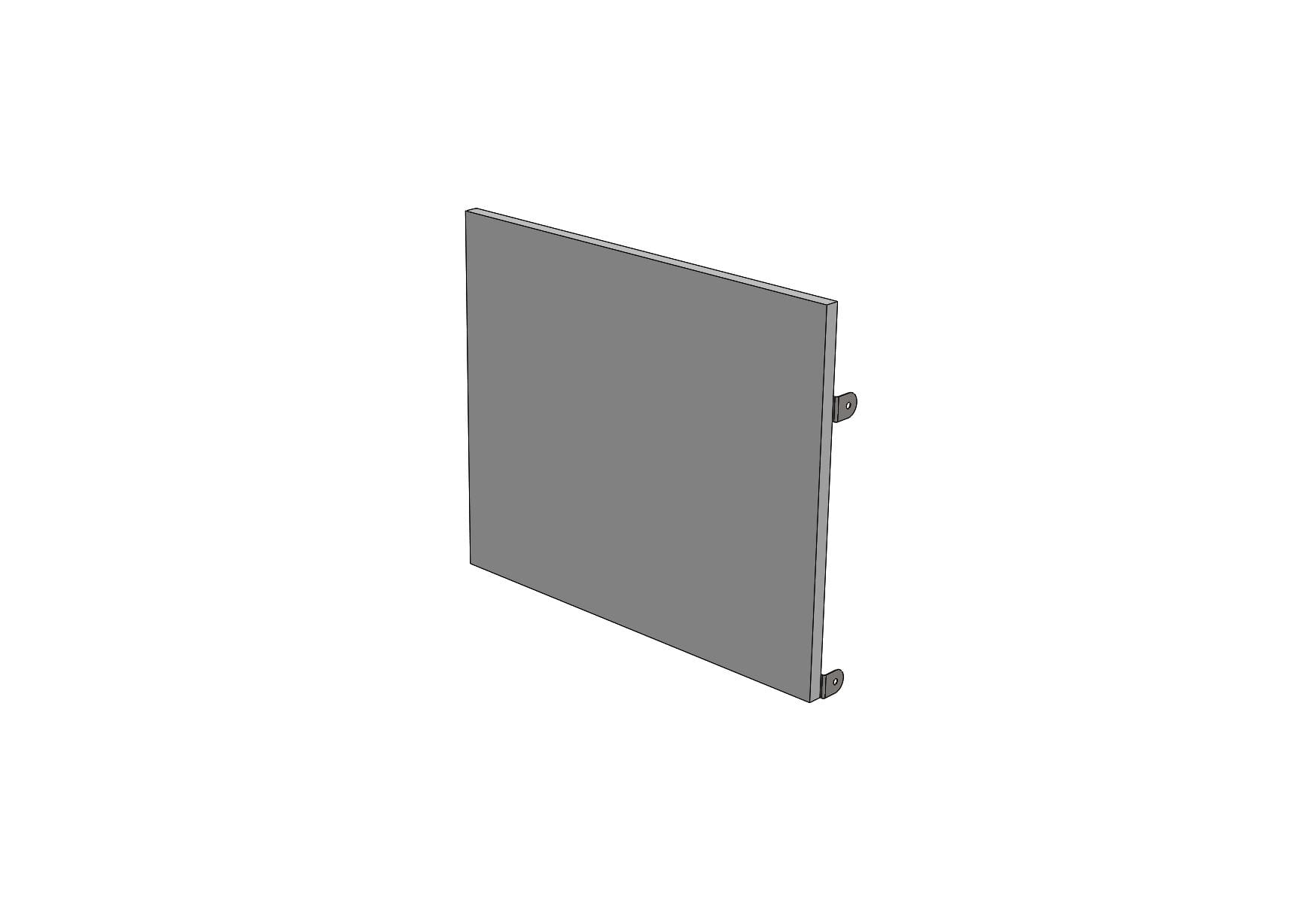 Pantalla de Recato Billydesk de 45cm de altura y 60cm de ancho (Requiere Canaleta Eléctrica Individual) - Ergonomik pieza OFIK