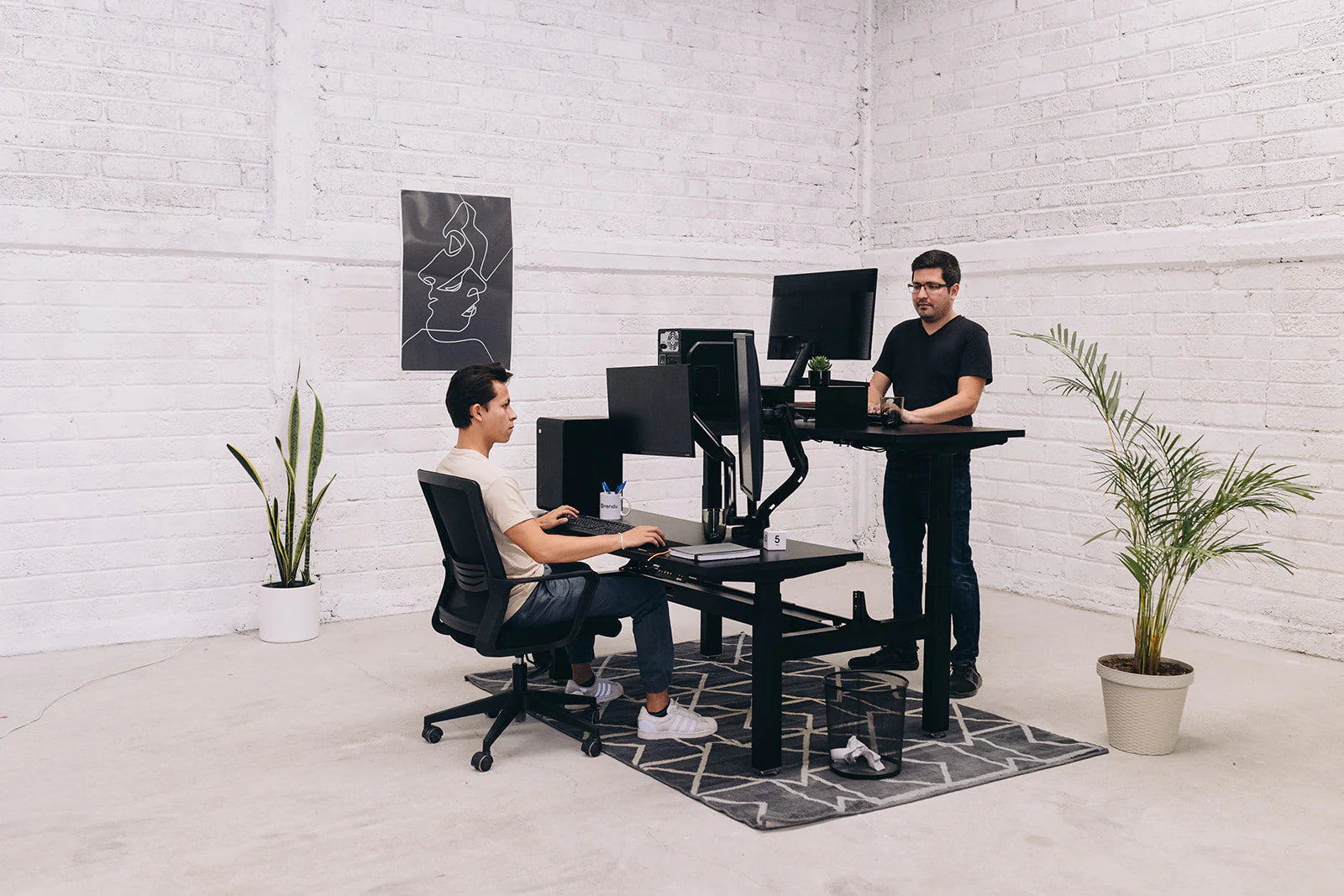 Escritorio de Altura Ajustable Eléctrico Doble