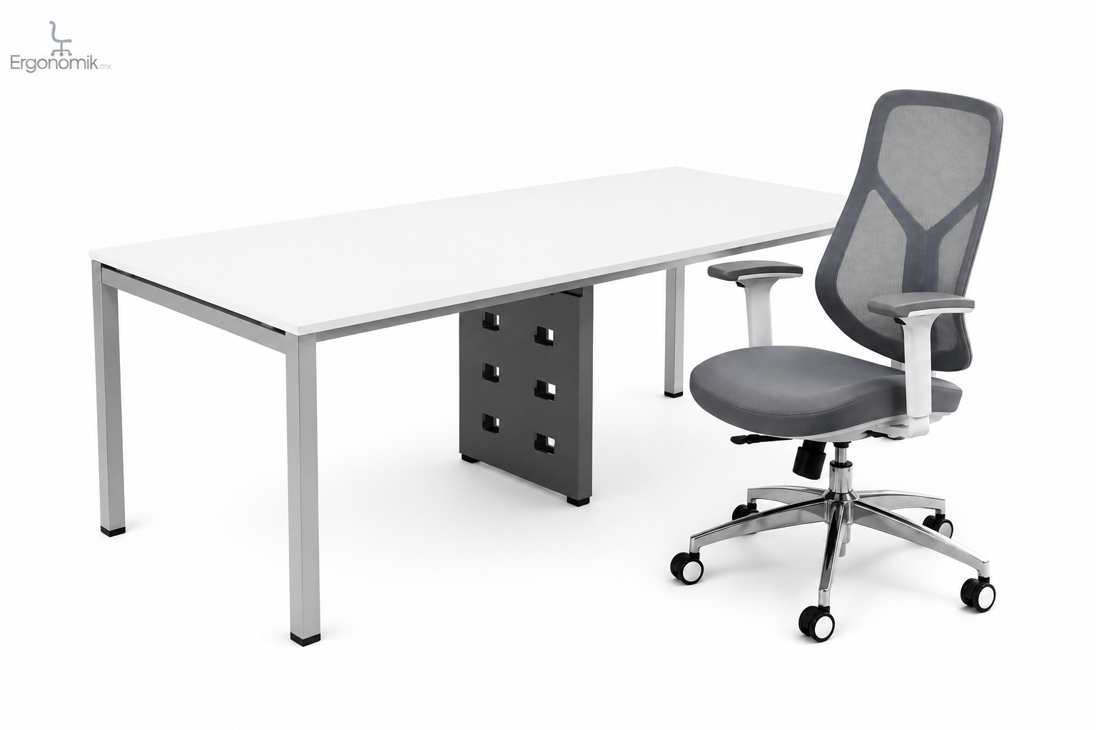 Silla Ejecutiva Julia+Escritorio Hamilton 240 x 120