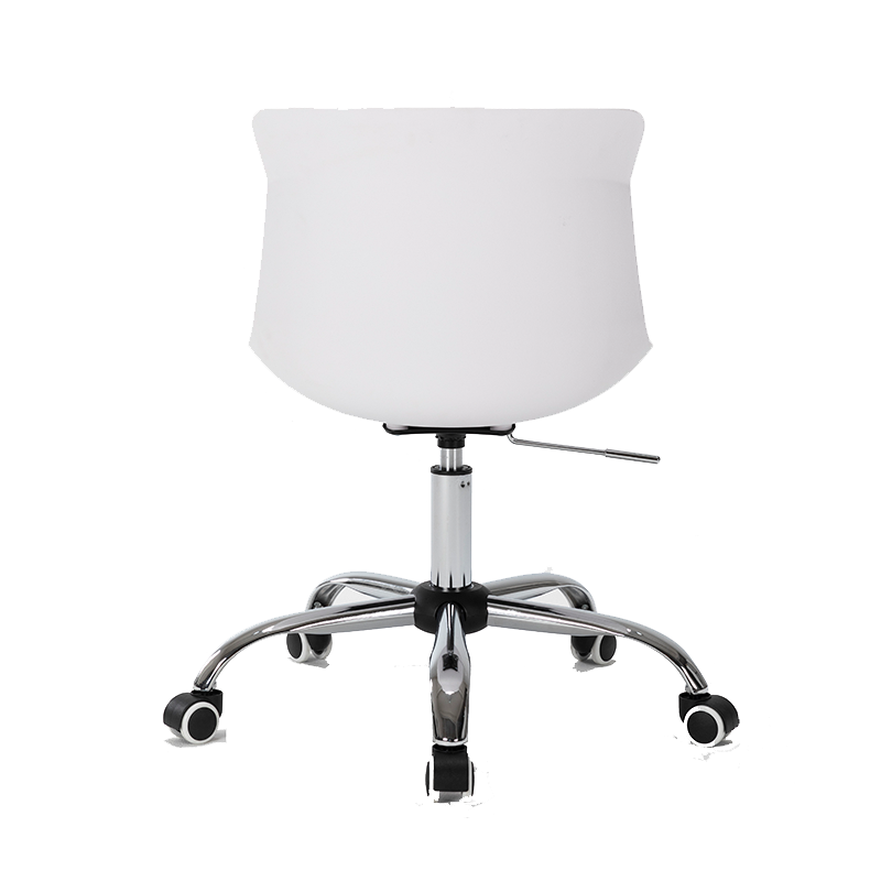 Silla Operativa Eames Acolchonada Blanco vista frontal