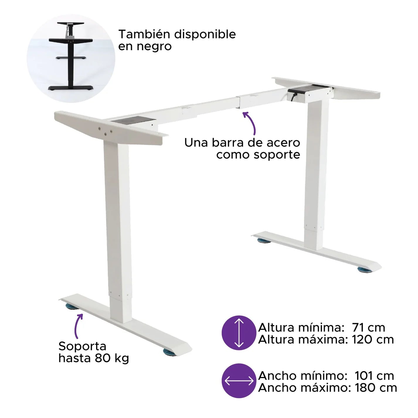 Escritorio de Altura Ajustable Eléctrico | Versión Estándar