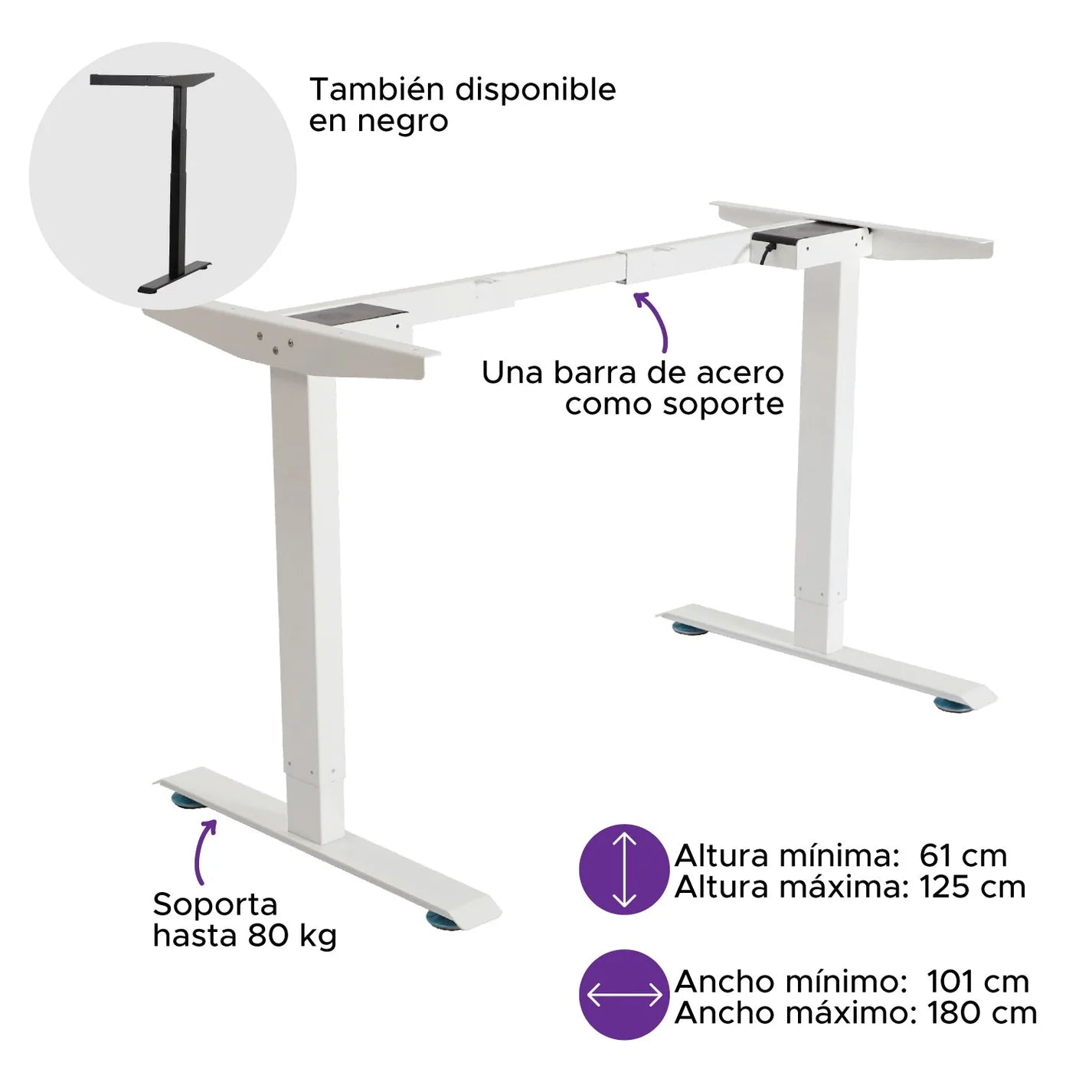 Escritorio de Altura Ajustable Eléctrico | Versión Estándar