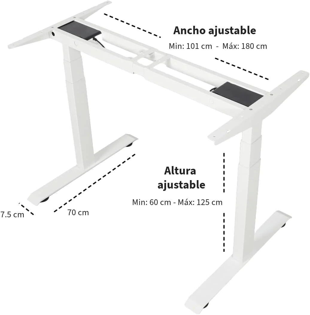 Escritorio ajustable base robusta