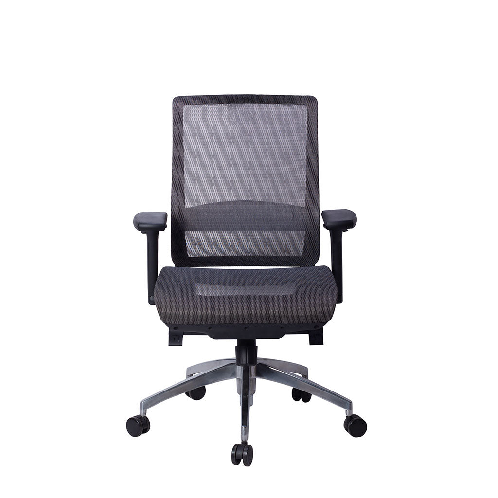 Front view of Sillón Directivo 1511NE ergonomic chair