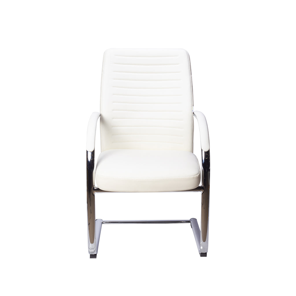 Side view showing design and ergonomic features of Silla de Visita 1215BL