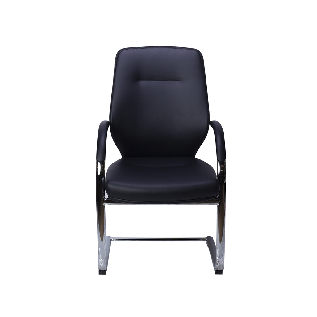 Side view of Silla de Visita 1235NEDE showing design features