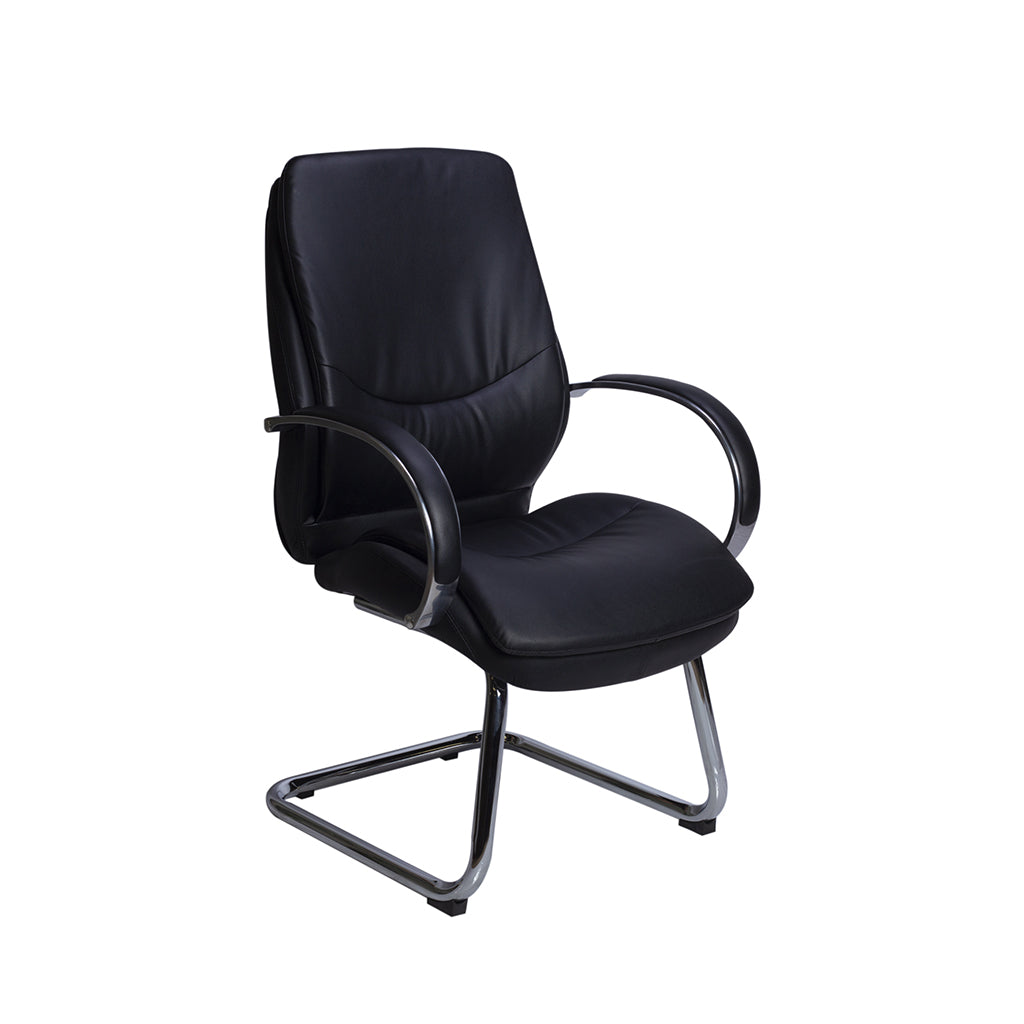 Sillón Visitante 1805NE front view ergonomic visitor chair