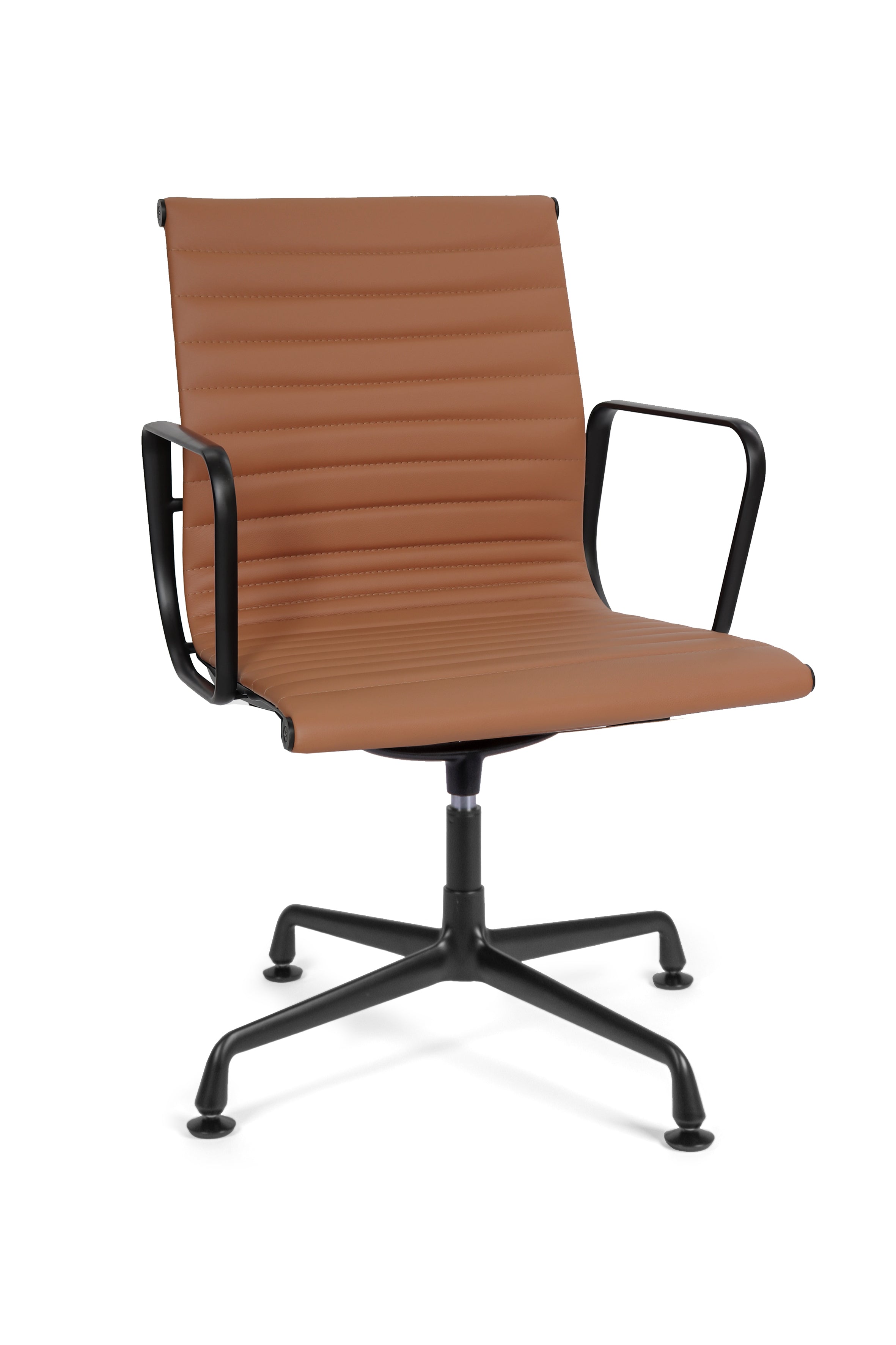 Vista frontal de la Silla Goetz Piel Genuina ejecutiva