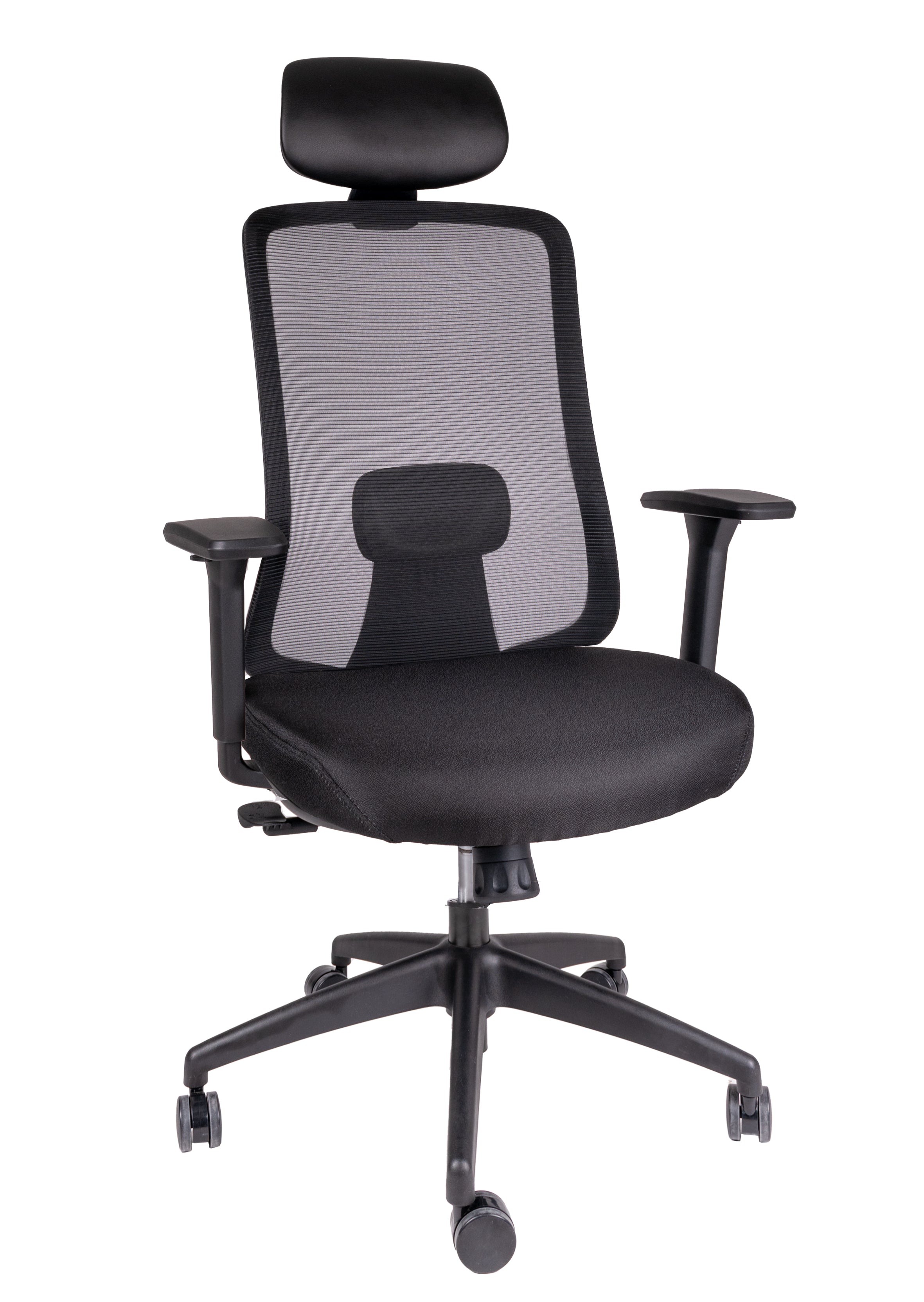 Silla Ejecutiva Crew Negro vista frontal