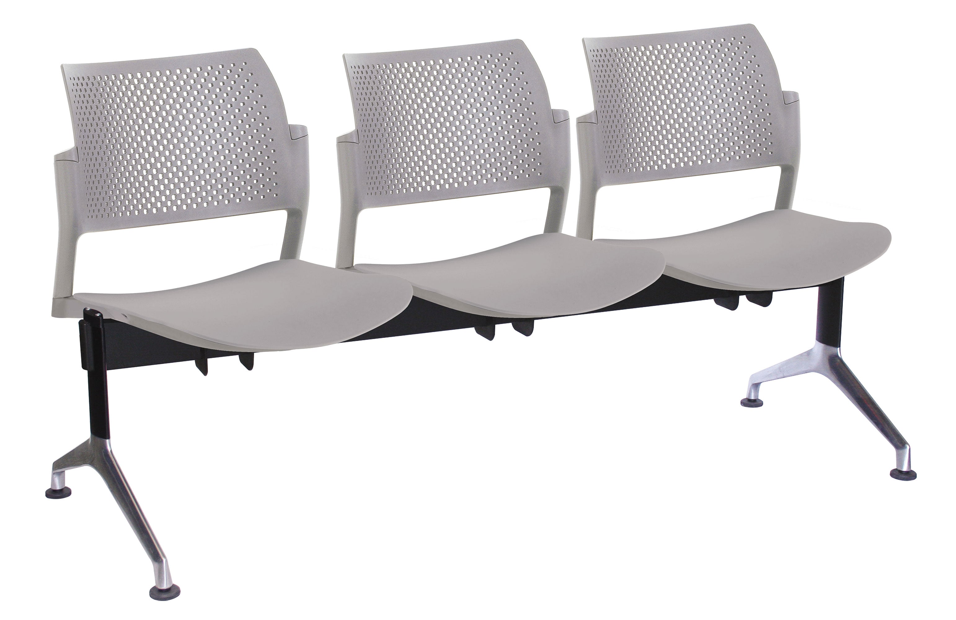 Vista frontal de la Banca Kyos Plástico 3 Personas