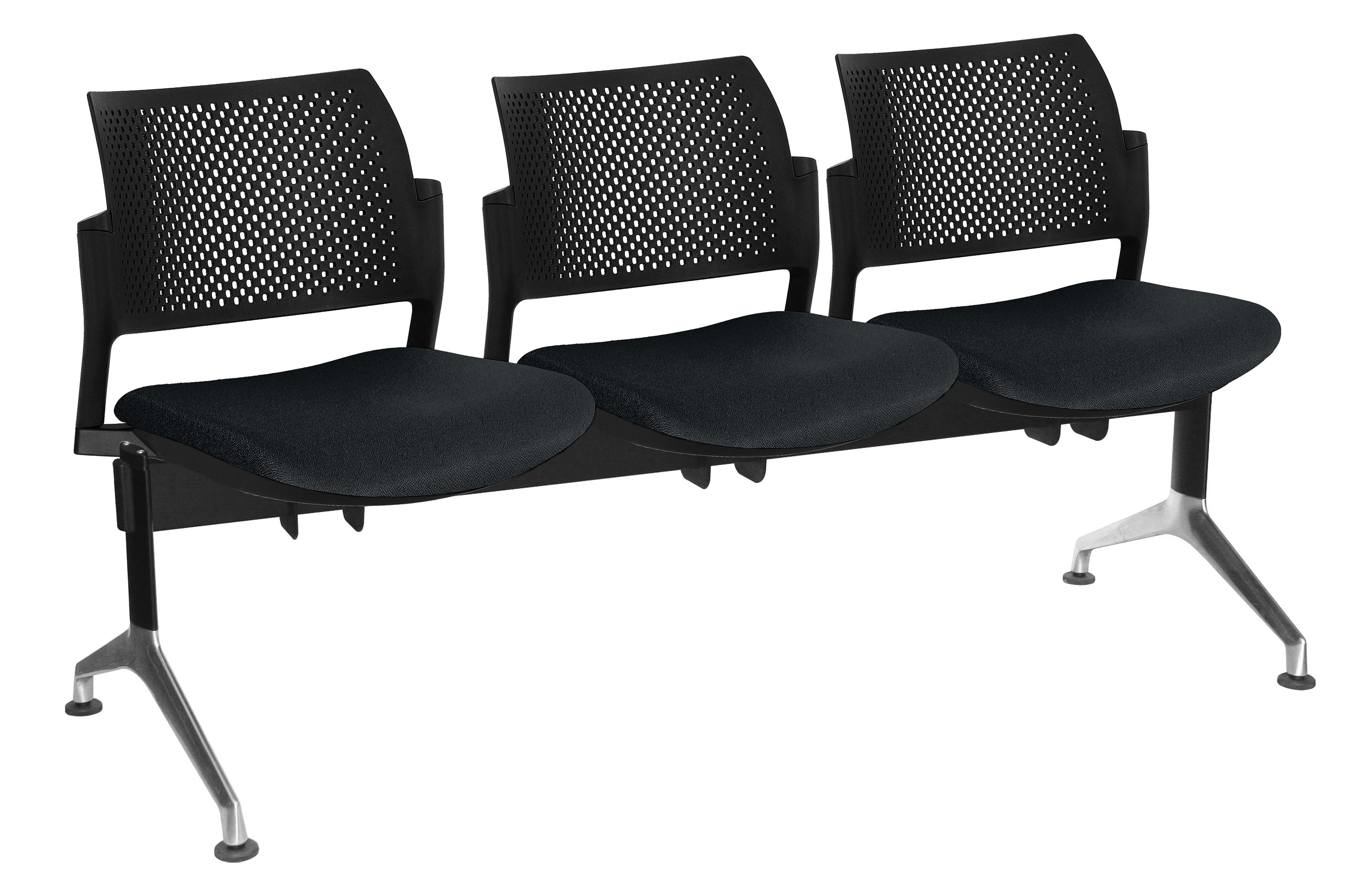 Vista frontal de la Banca Kyos Semi Tapizada 3 Personas