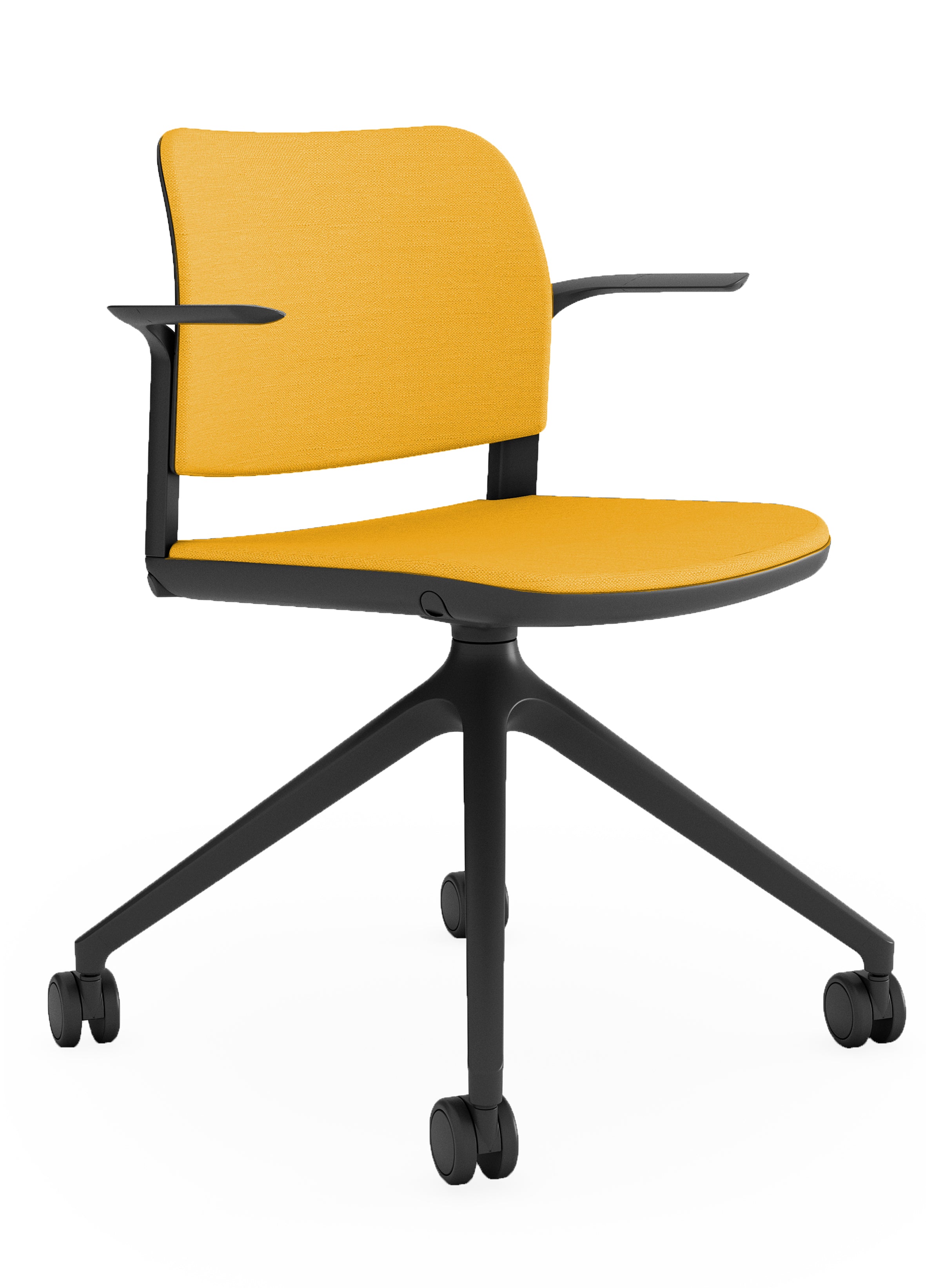 Silla de trabajo Ciao con asiento tapizado