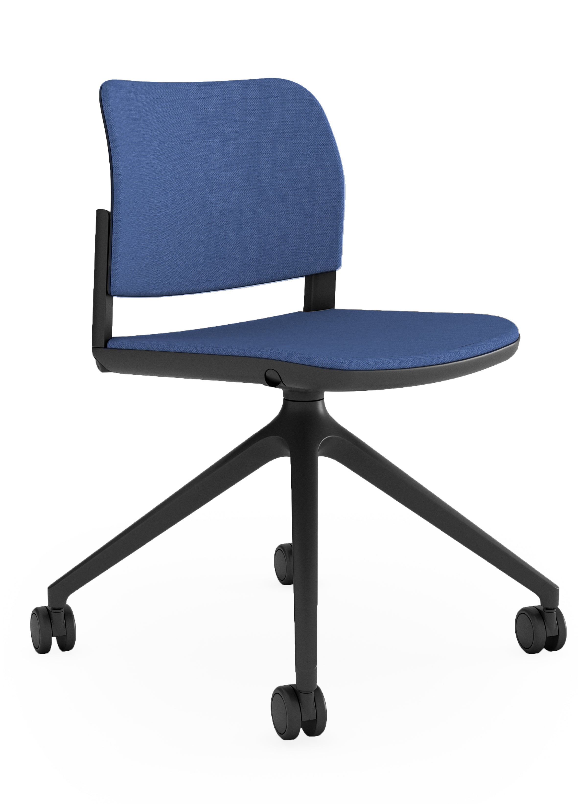 Silla de oficina colorida con respaldo ergonómico