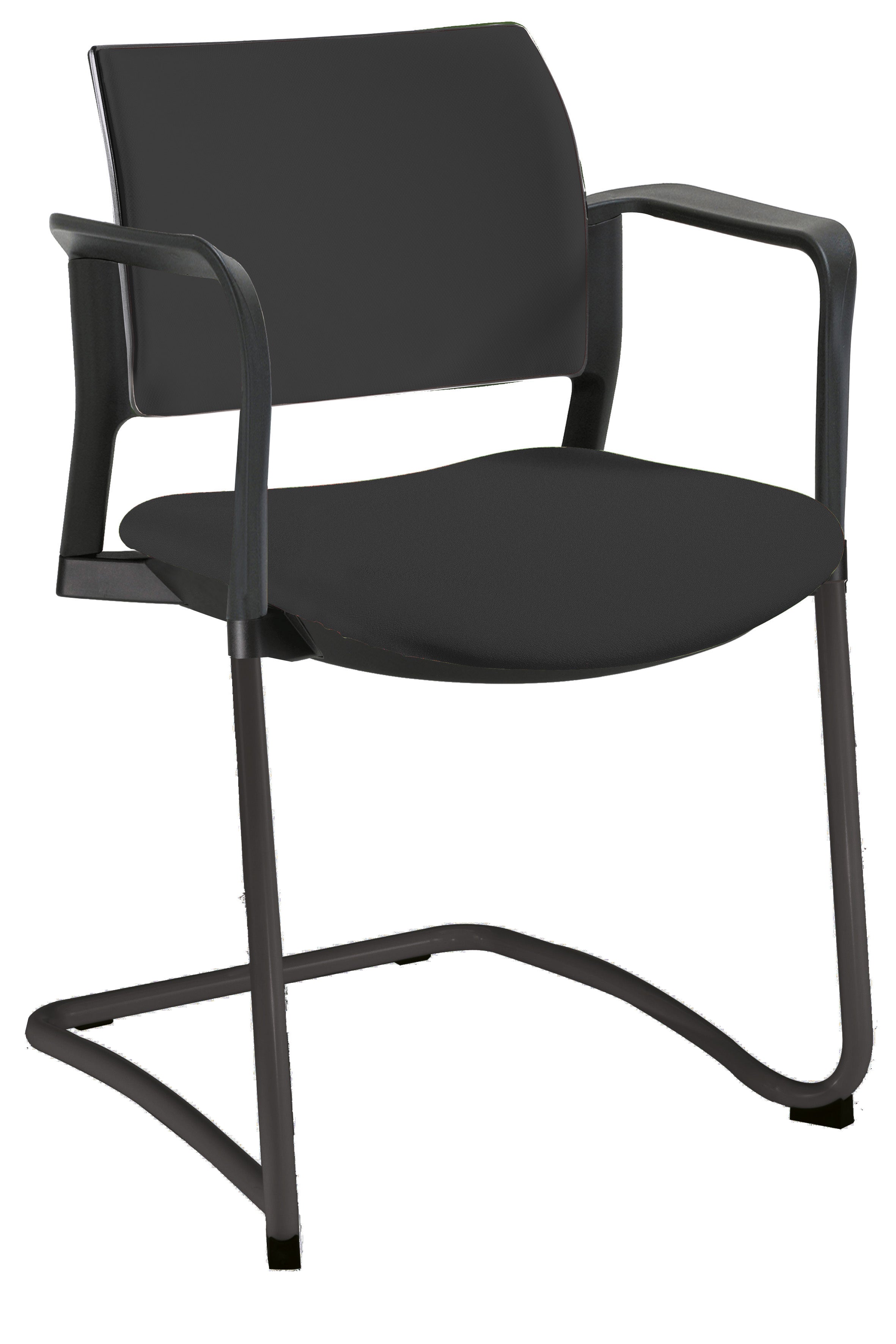 Silla ejecutiva negra moderna y cómoda