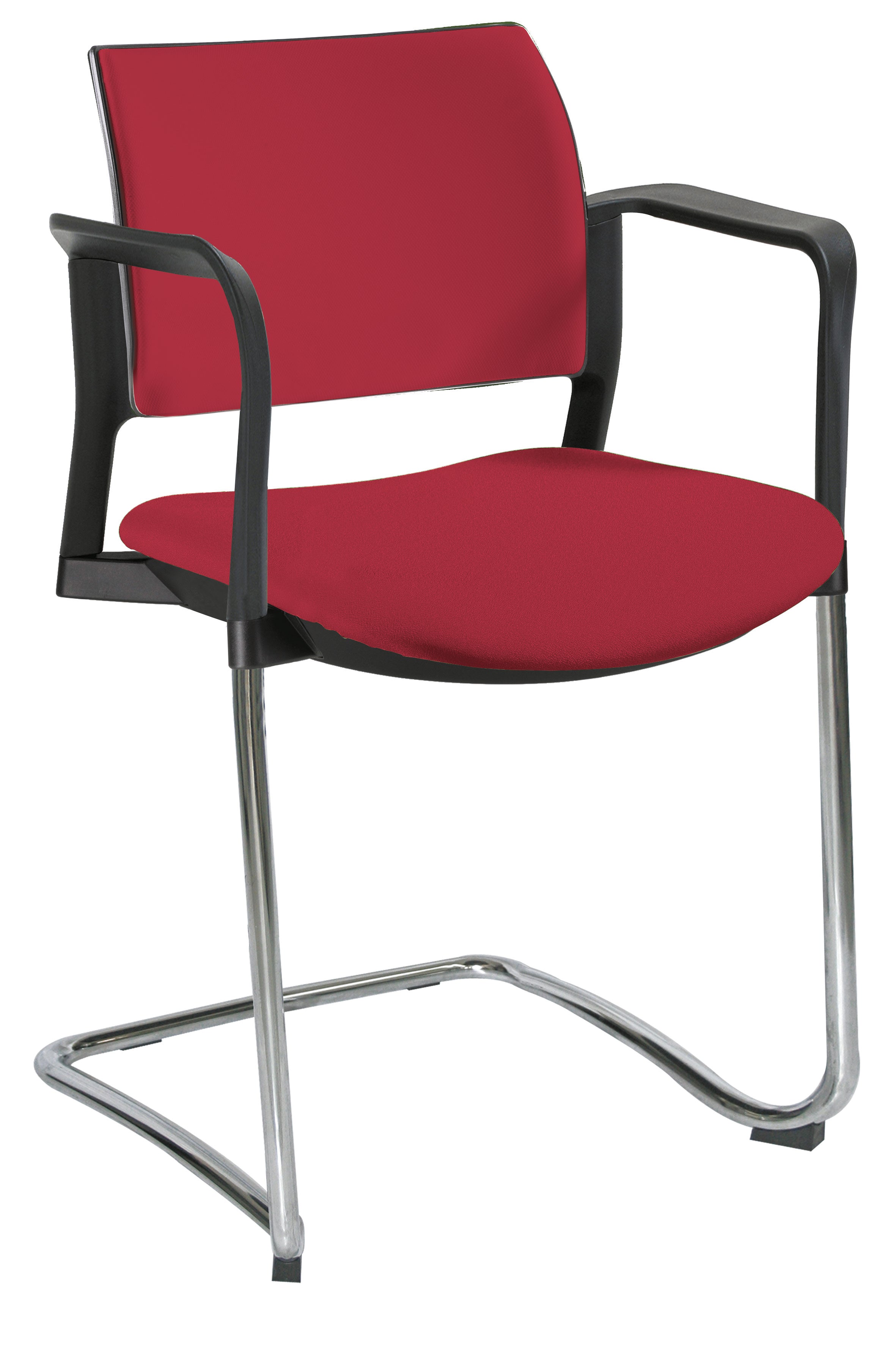 Silla de escritorio tapizada en color negro