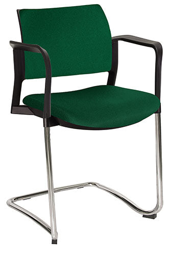 Silla de trabajo Kyos negra con confort lumbar