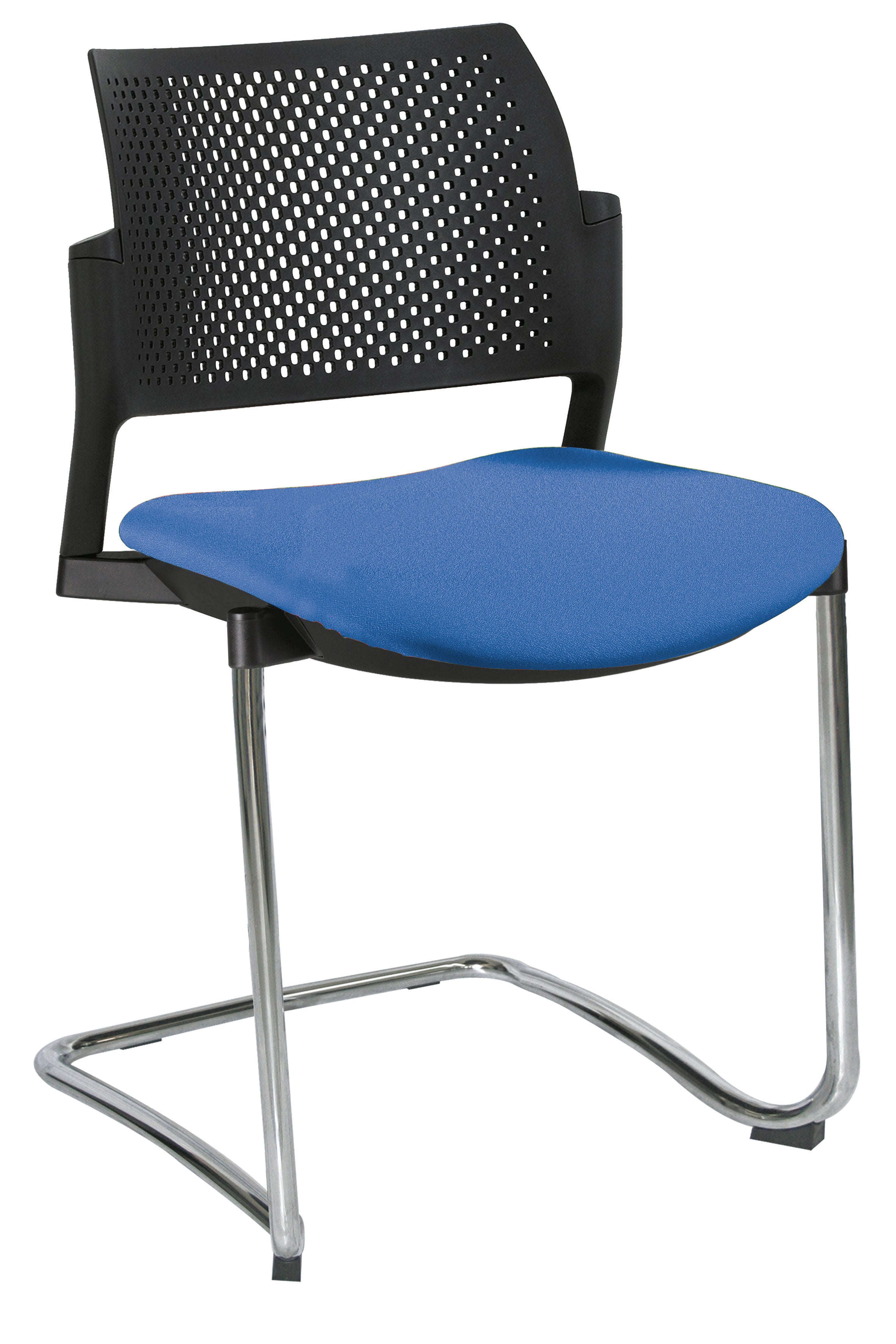 Silla moderna de oficina con diseño semi tapizado
