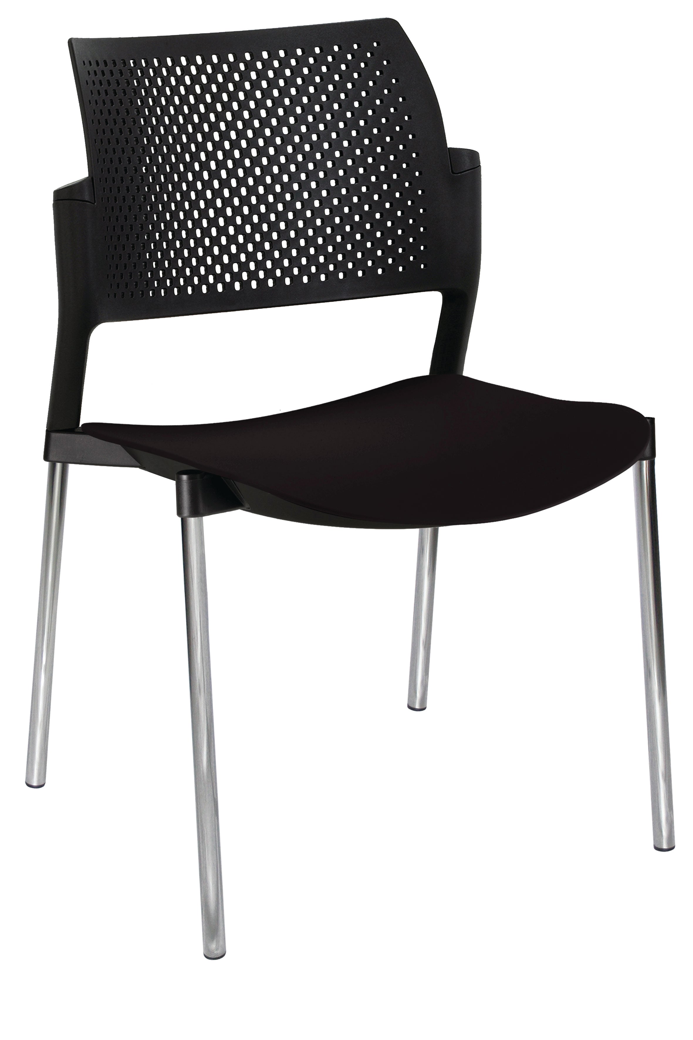 Silla de escritorio plástica con respaldo ergonómico