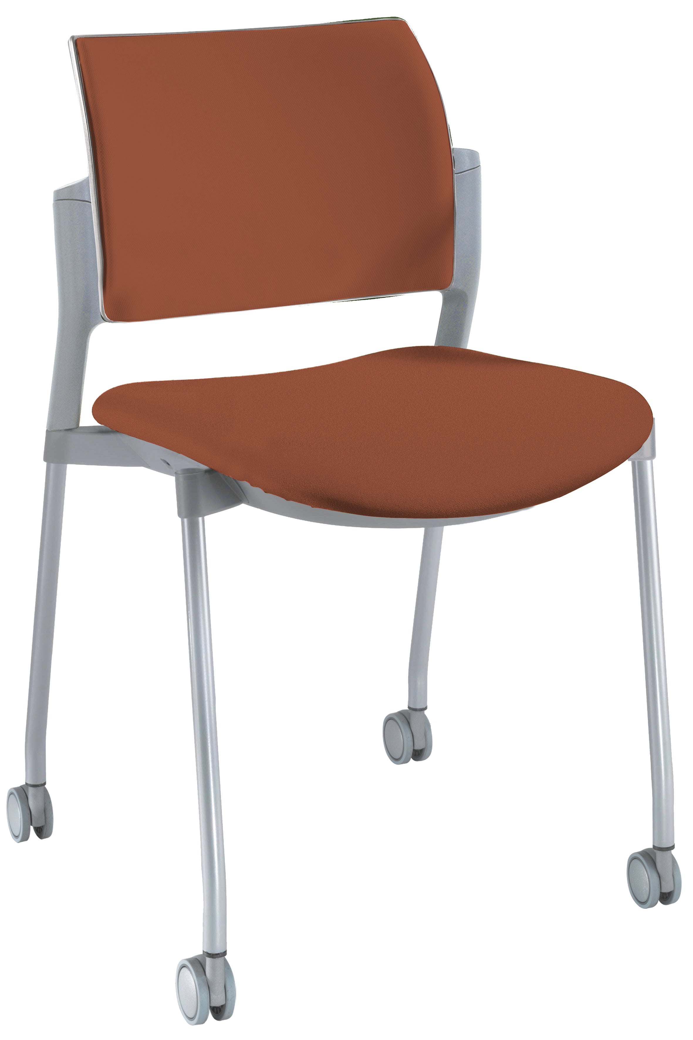 Vista lateral Silla Kyos Gris Tapizadas