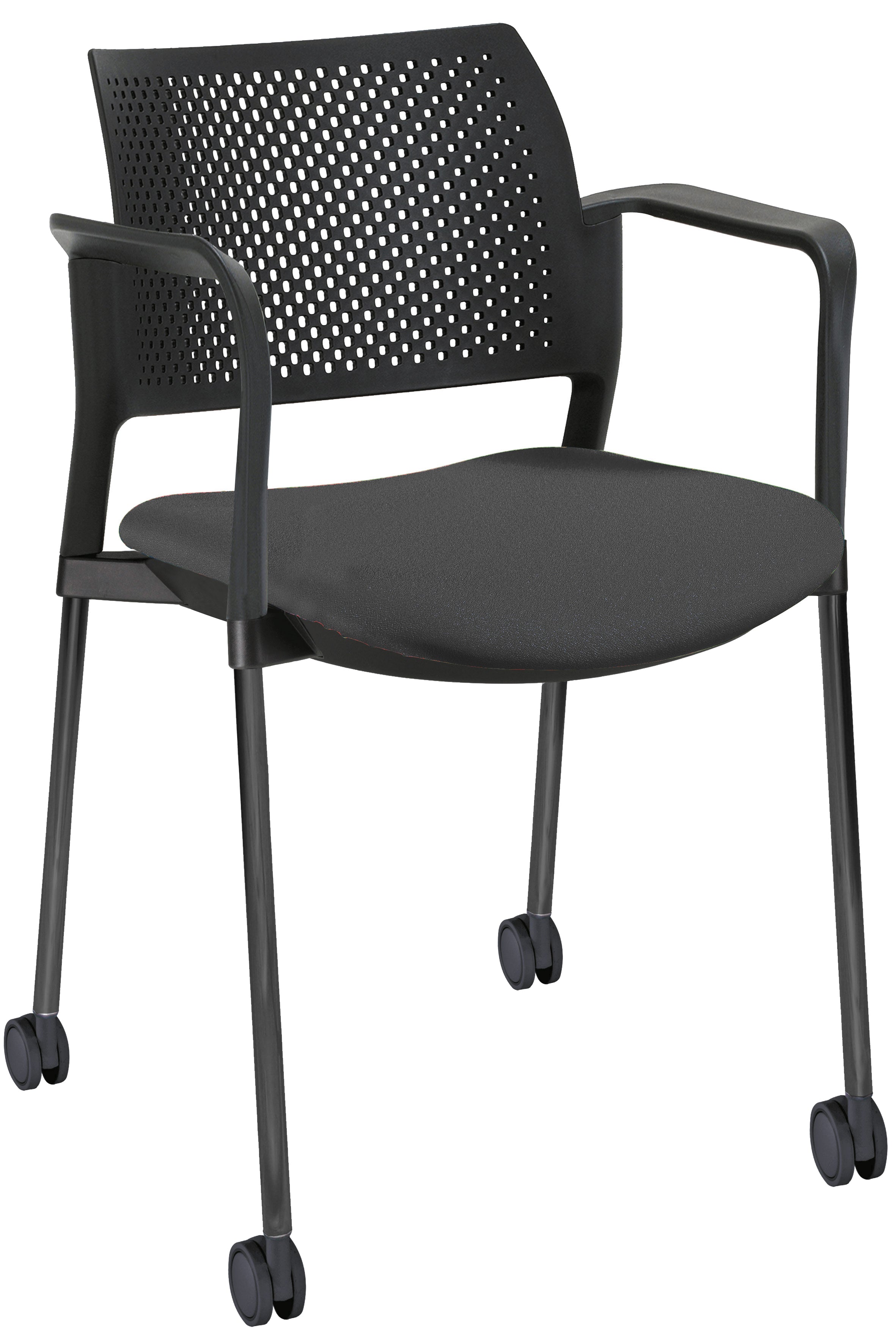 Silla de trabajo cómoda y semi tapizada