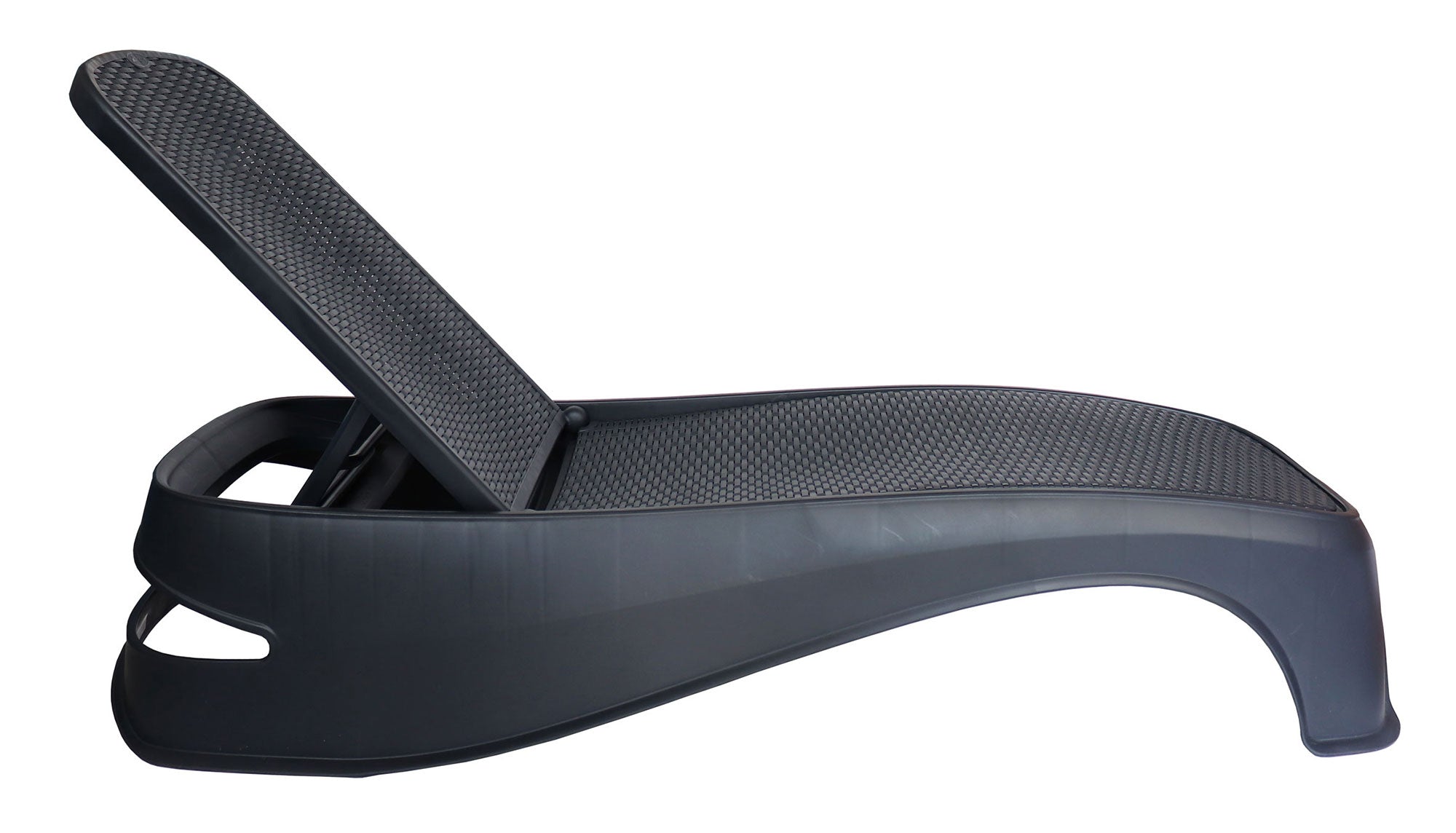 Vista lateral del Camastro Hawaii para terraza