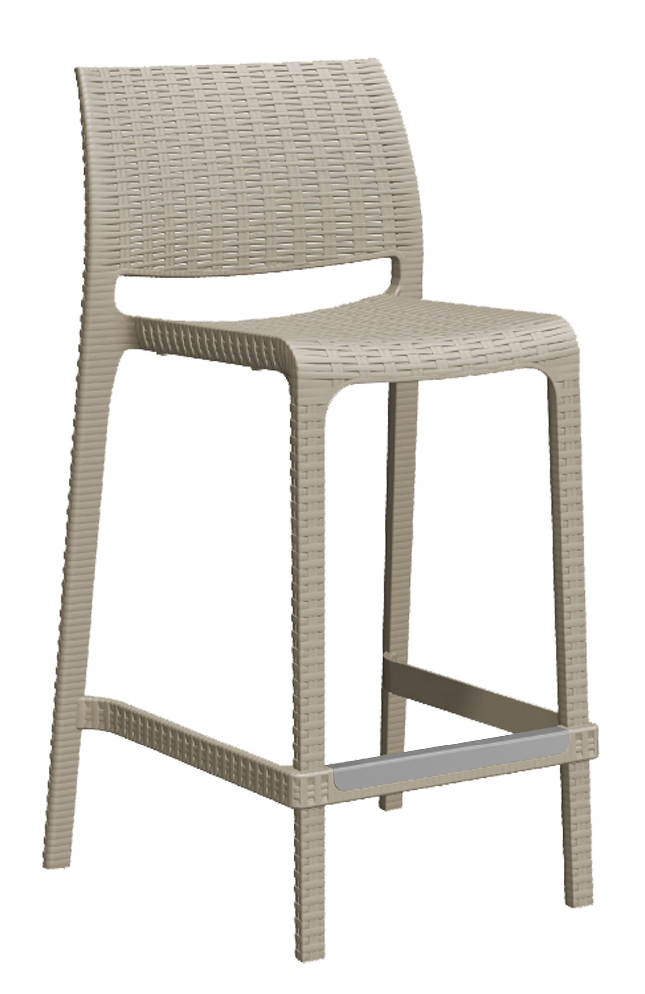 Vista lateral mostrando diseño ergonómico y respaldo medio