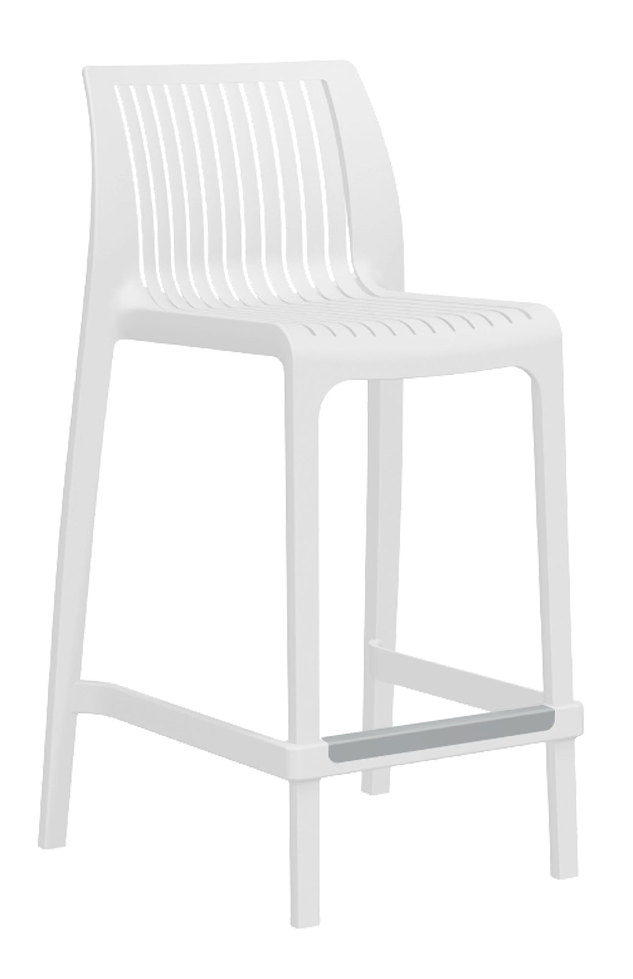 Vista lateral mostrando respaldo medio y diseño ergonómico