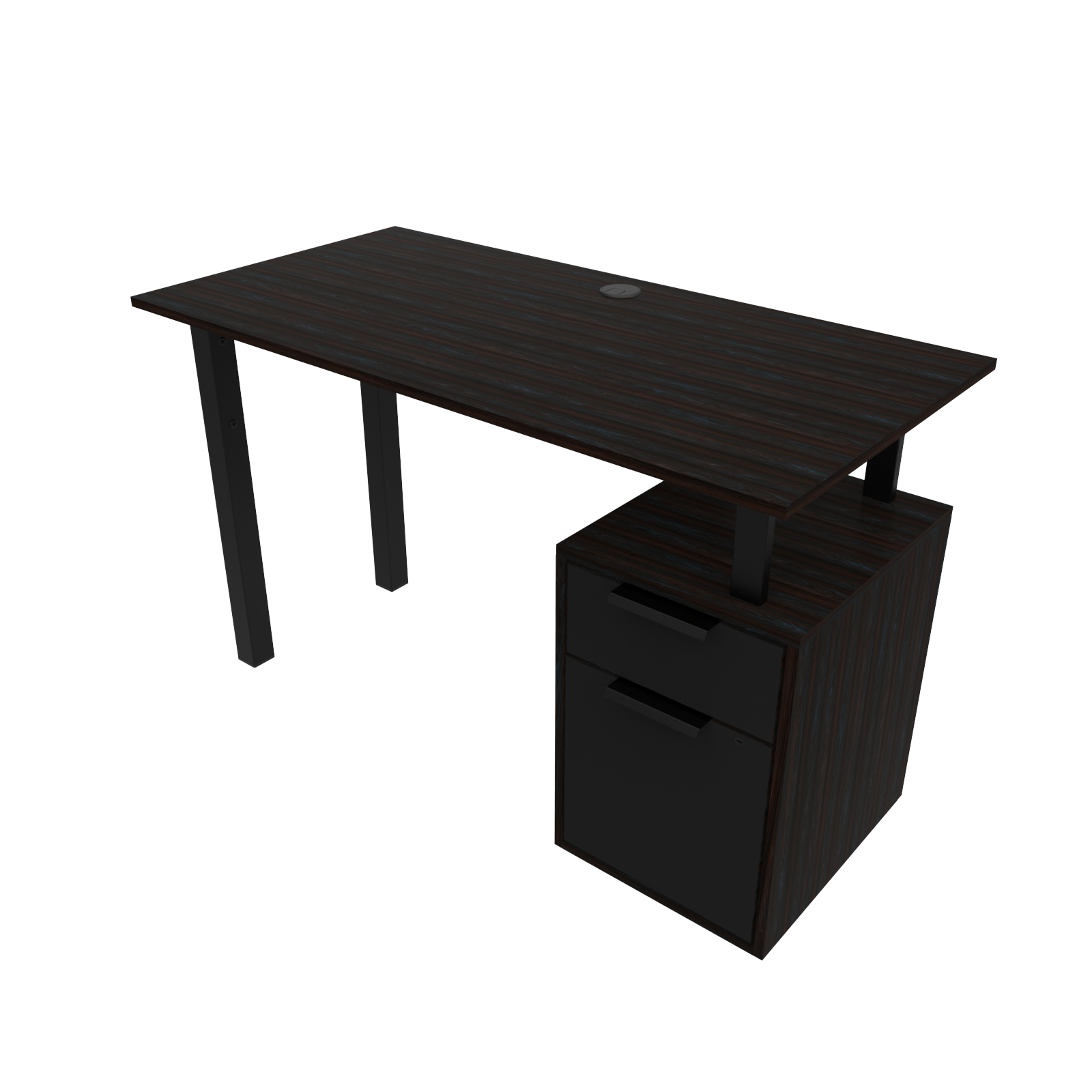 Escritorio Arezzo 150 con archivero integrado blanco