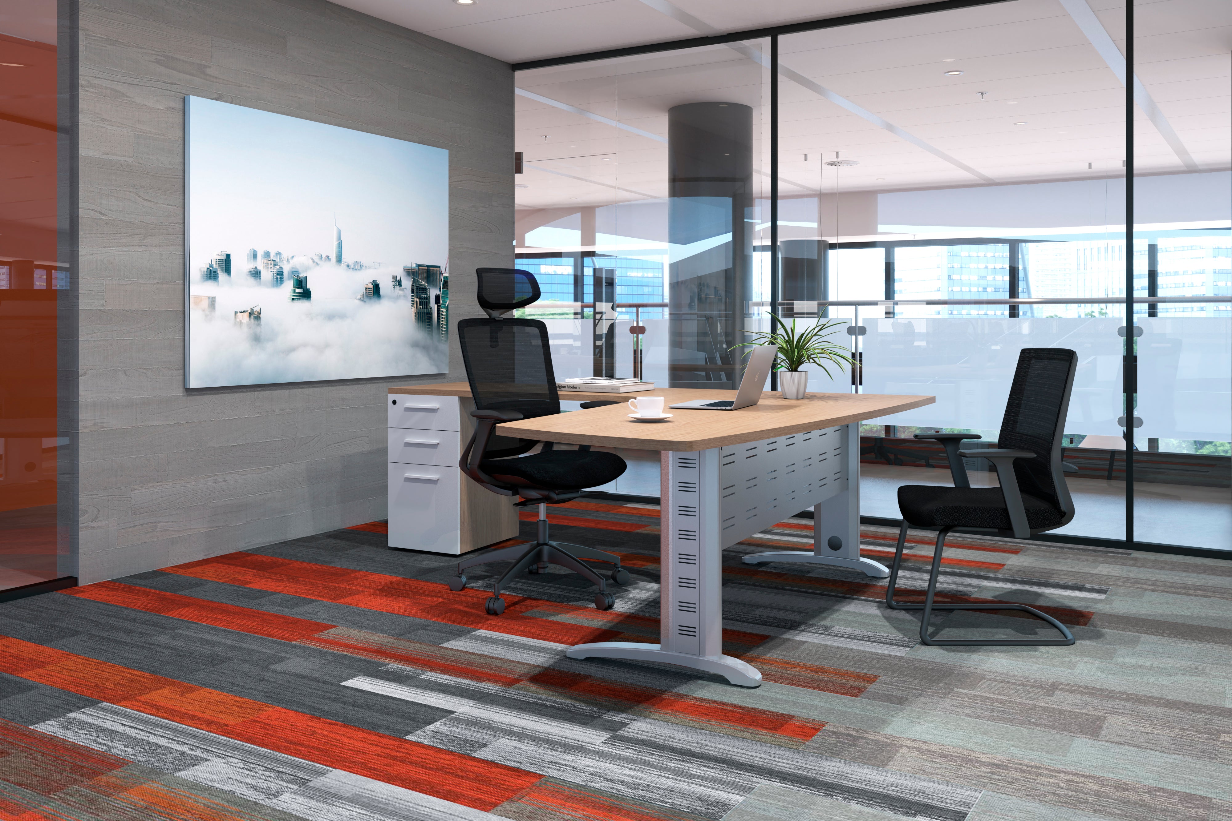 Vista frontal del Permassa Operativo en madera