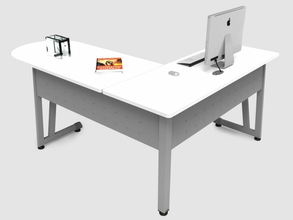 Detalle del acabado en melamina del Modulo L 120S