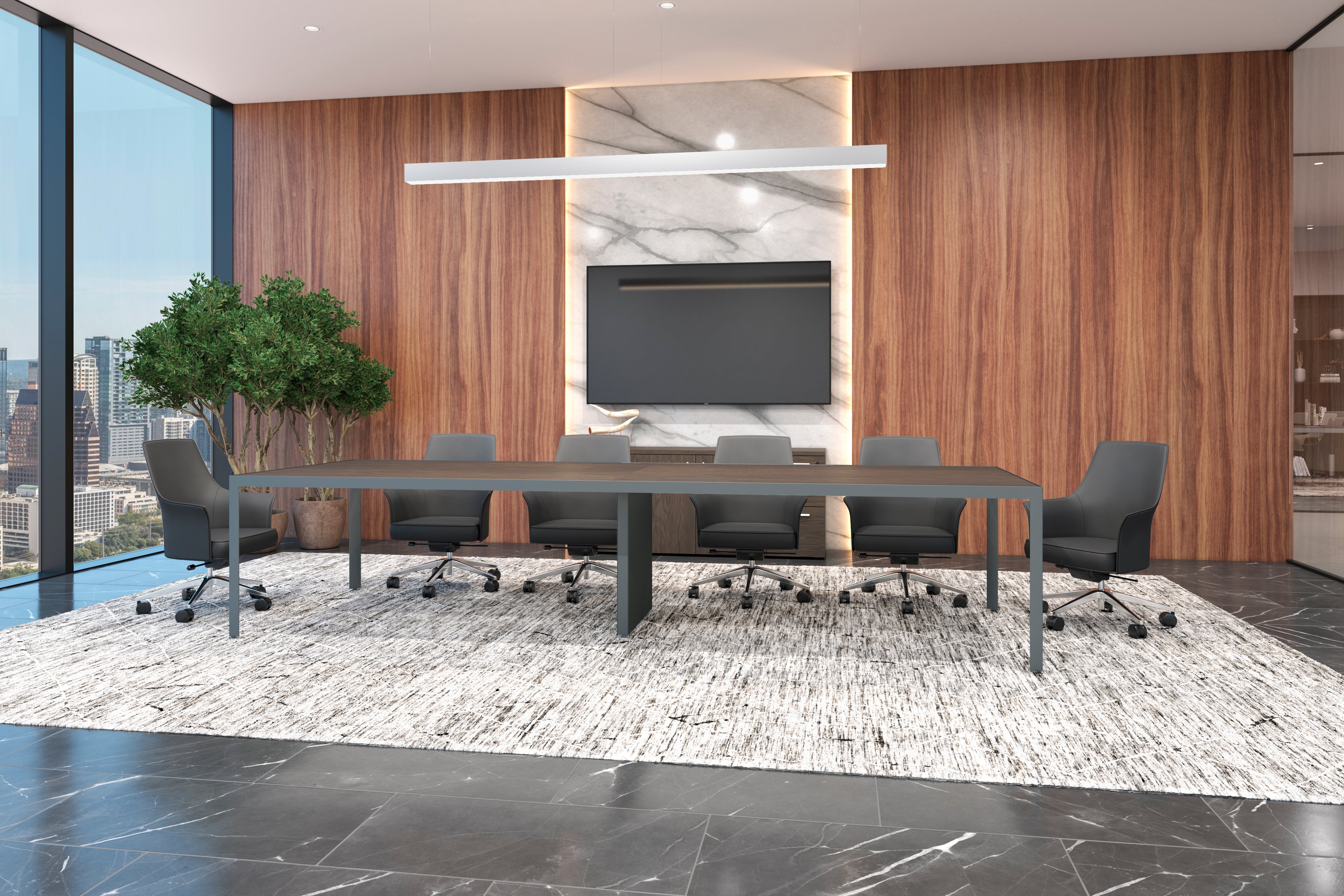 Mesa Studio de Madera para juntas profesionales