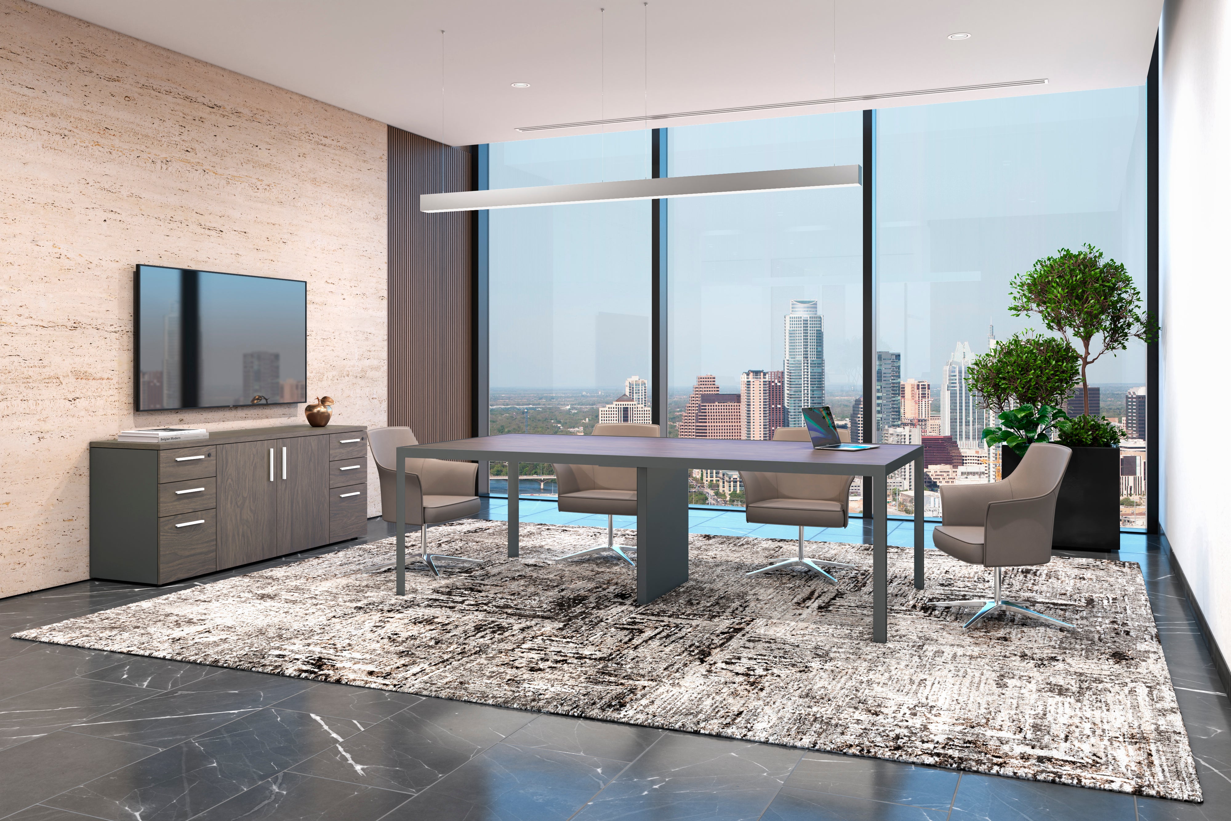 Mesa Studio Electrificable para oficina profesional