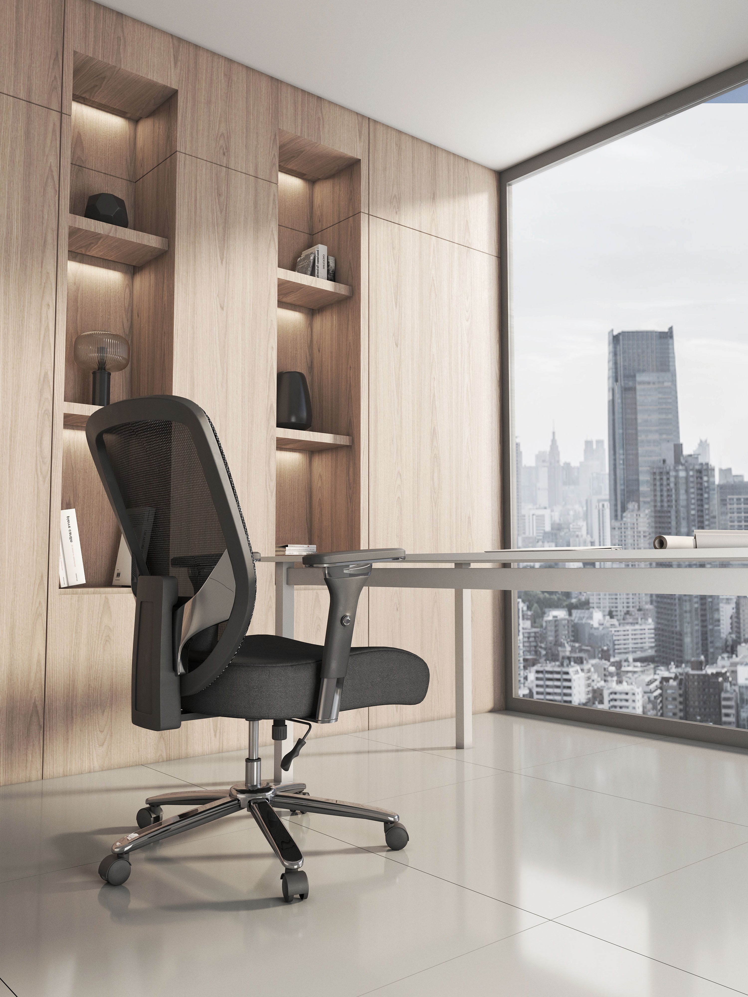 Silla cómoda y resistente para largas jornadas