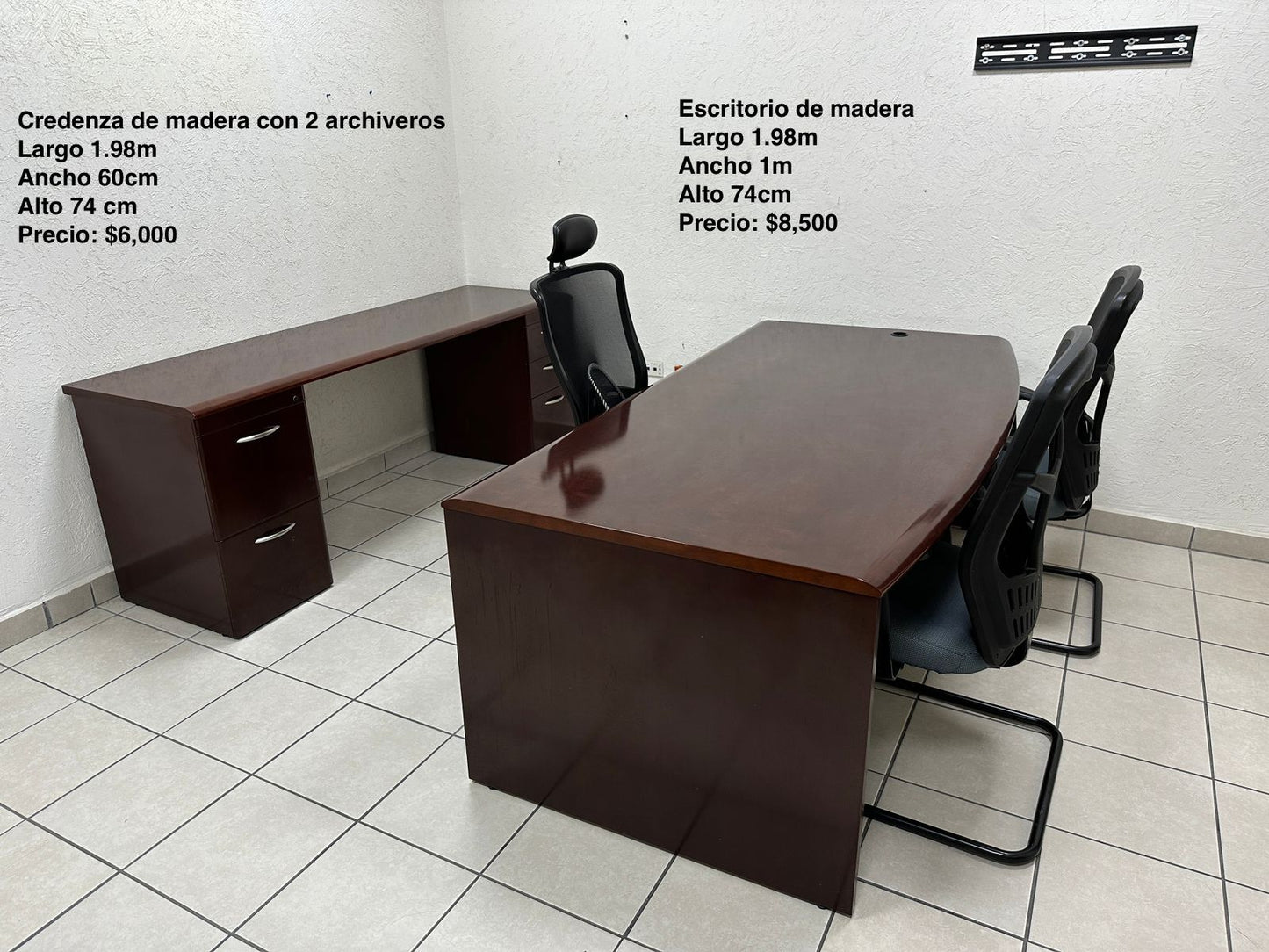 Escritorios de madera de segunda mano seminuevos